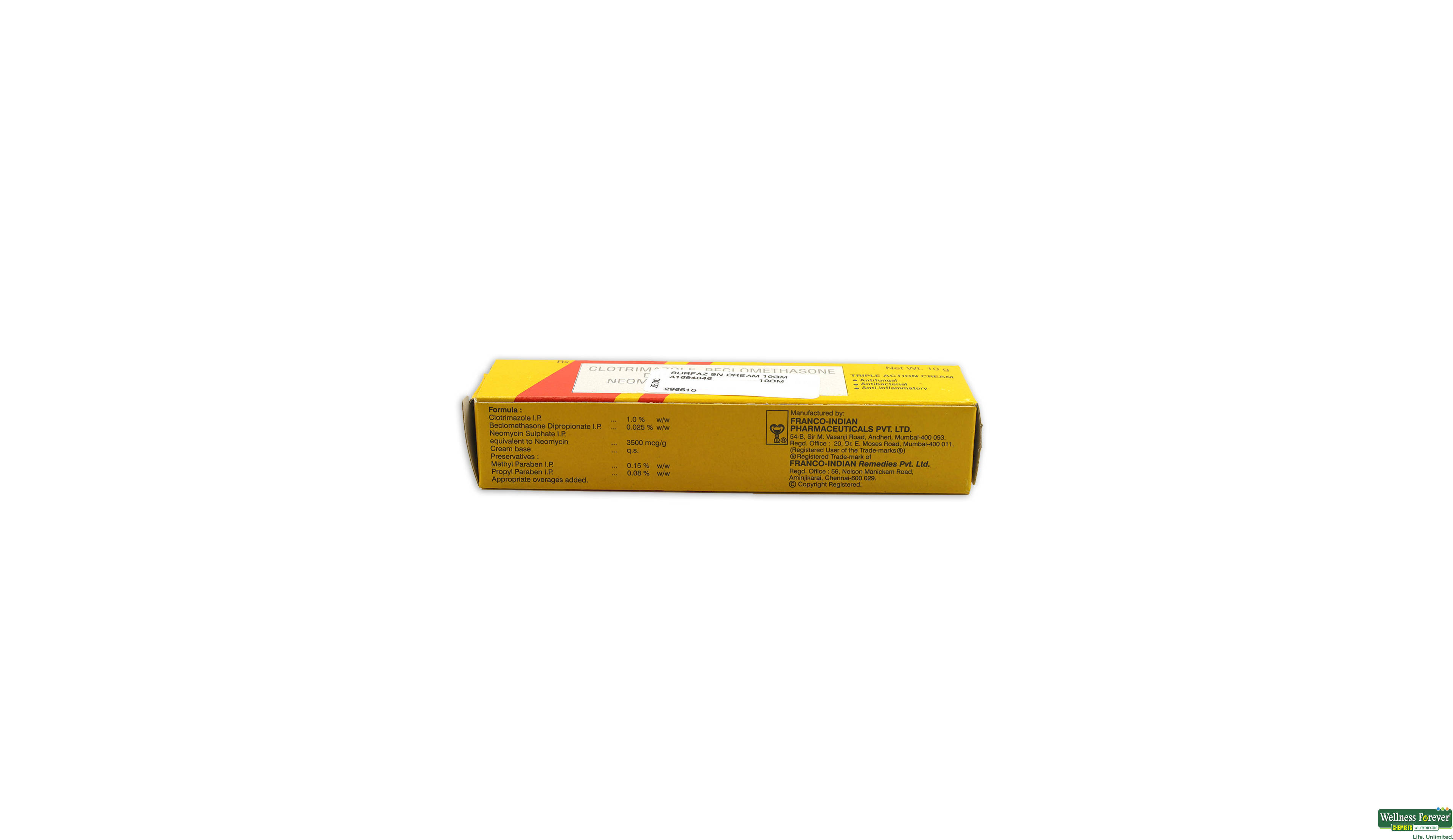 SURFAZ SN CREAM 10GM- 2, 10GM, 