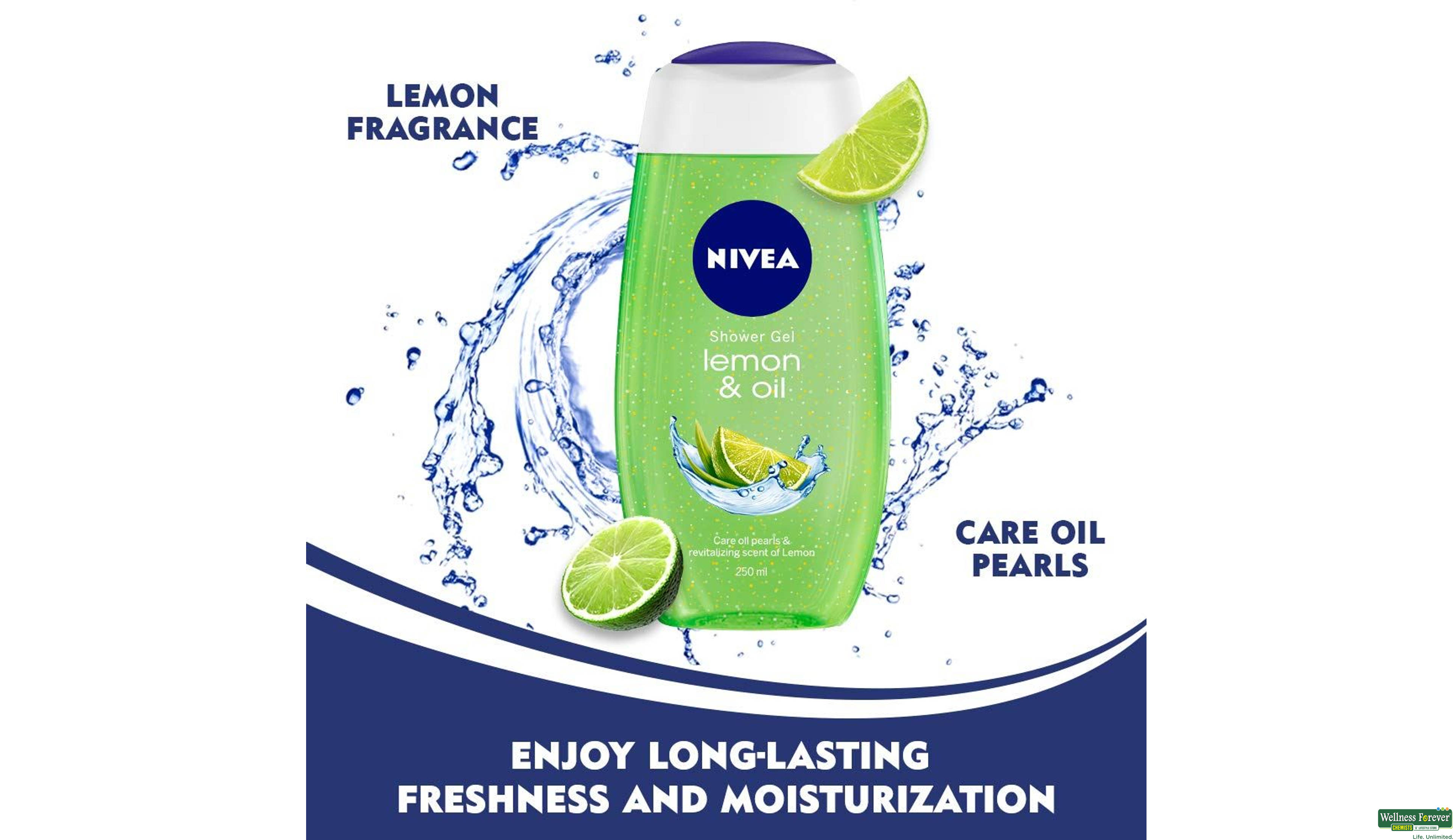 NIVEA S/GEL LEMON/OIL 250ML- 3, 250ML, 