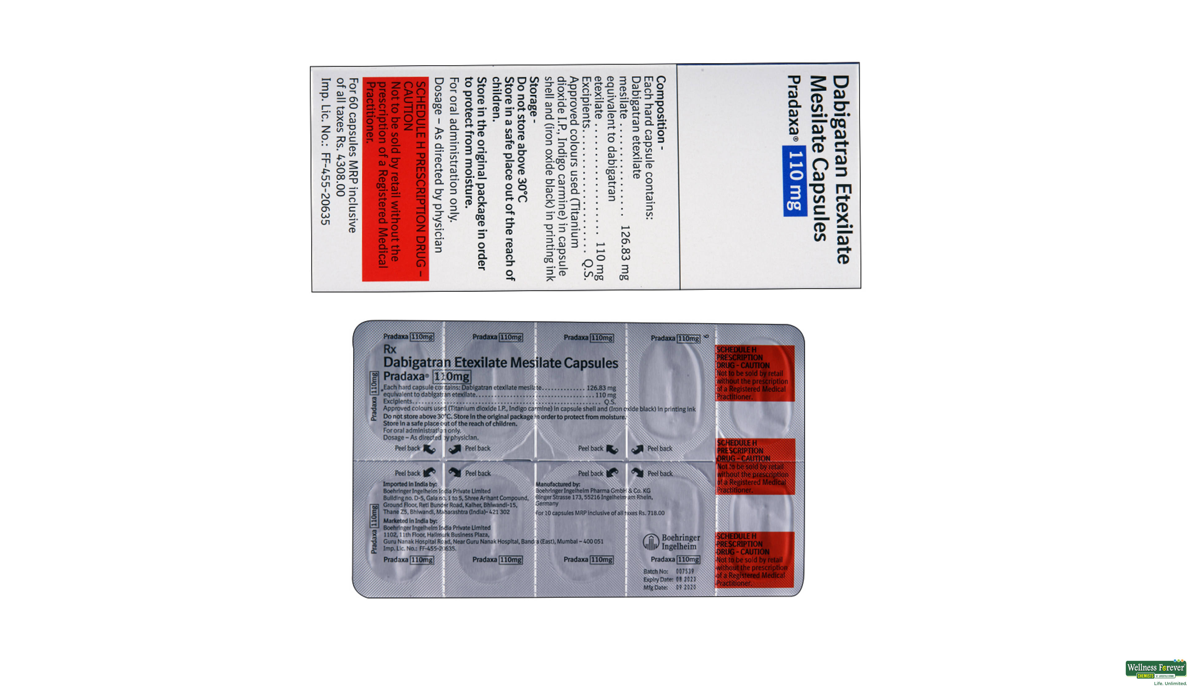 PRADAXA 110MG 10CAP- 2, 10CAP, 