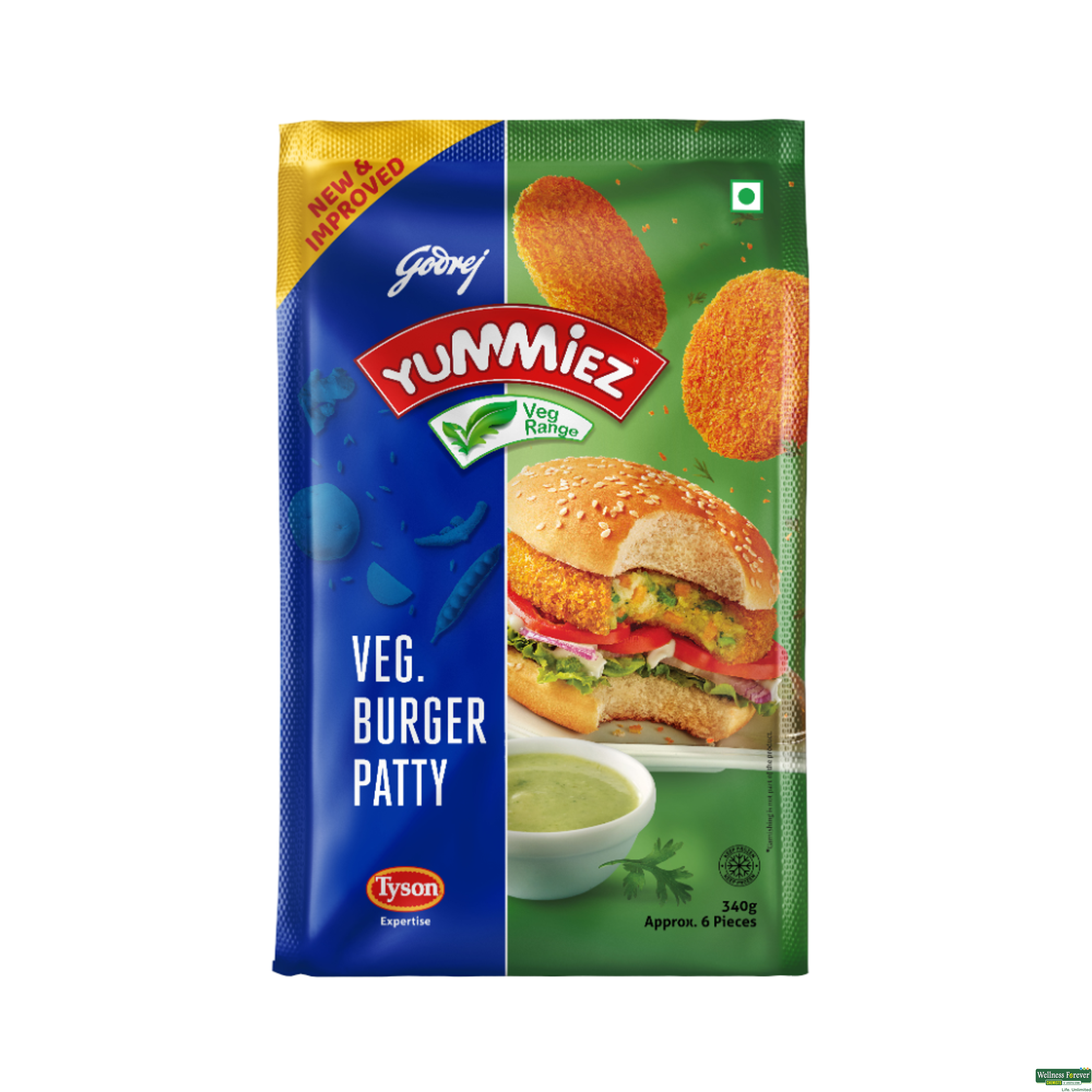Yummiez Veg Burger 360g-image