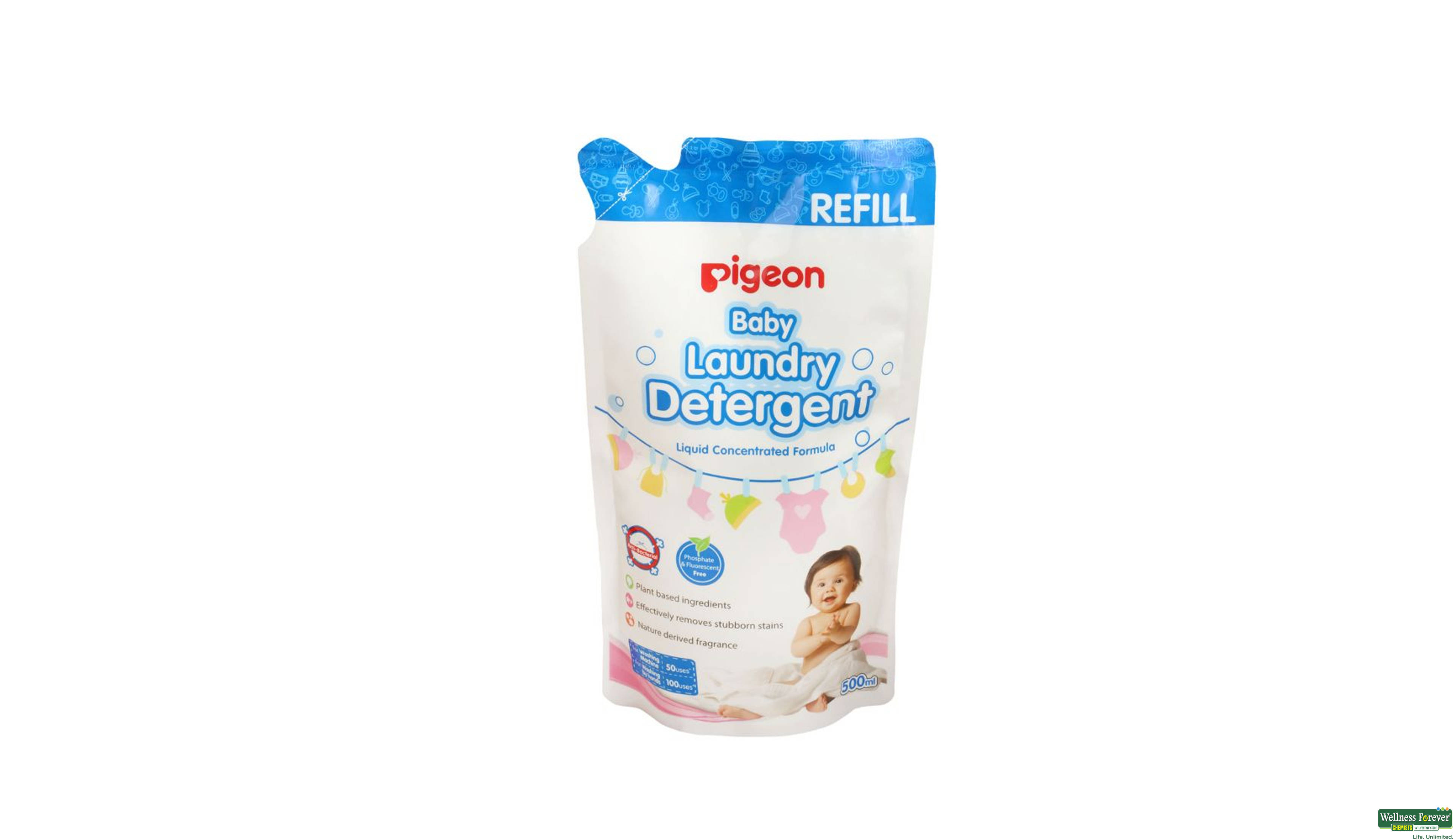 PIGEON BABY LAUNDRY DETERGNT POUCH 500ML- 1, 500ML, null