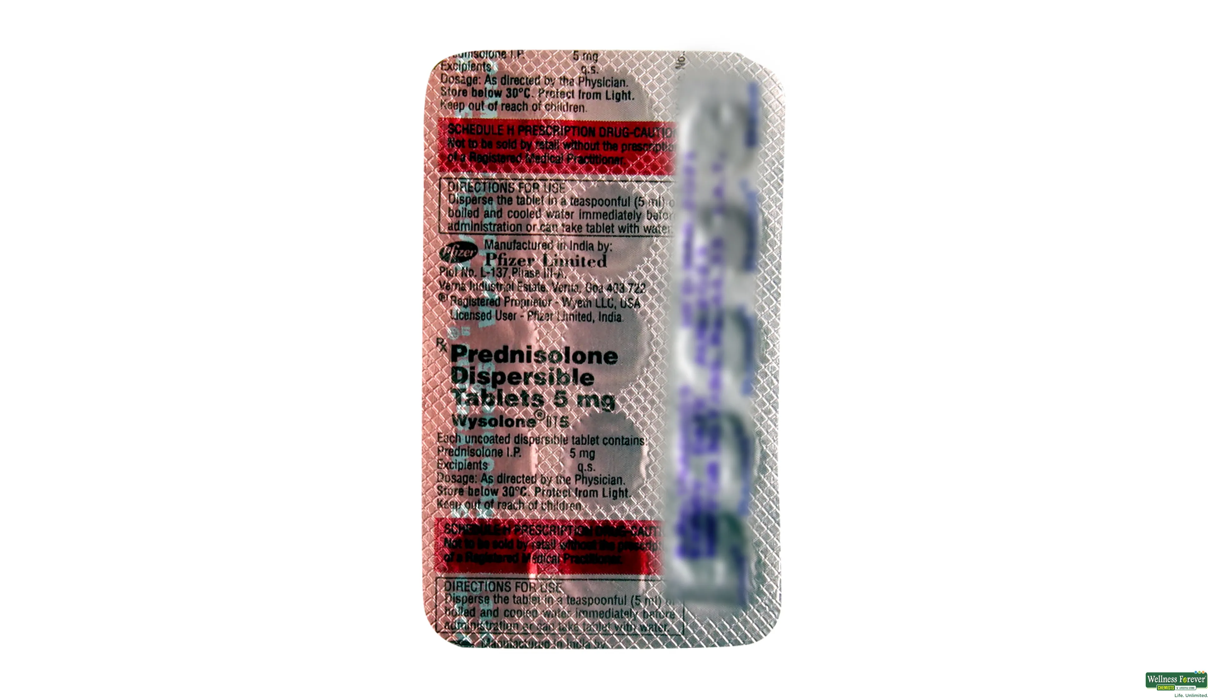 Buy Wysolone 5mg 15 Tablets Online at Best Prices Wellness Forever
