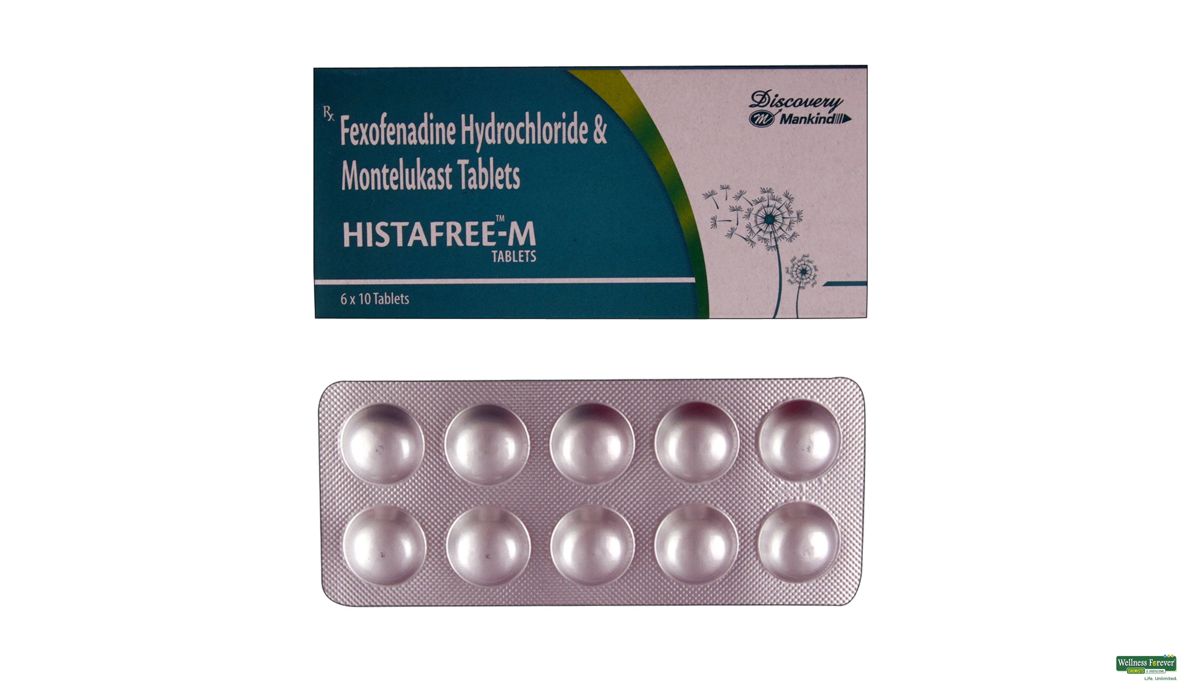 HISTAFREE-M 120MG 10TAB- 1, 10TAB, 