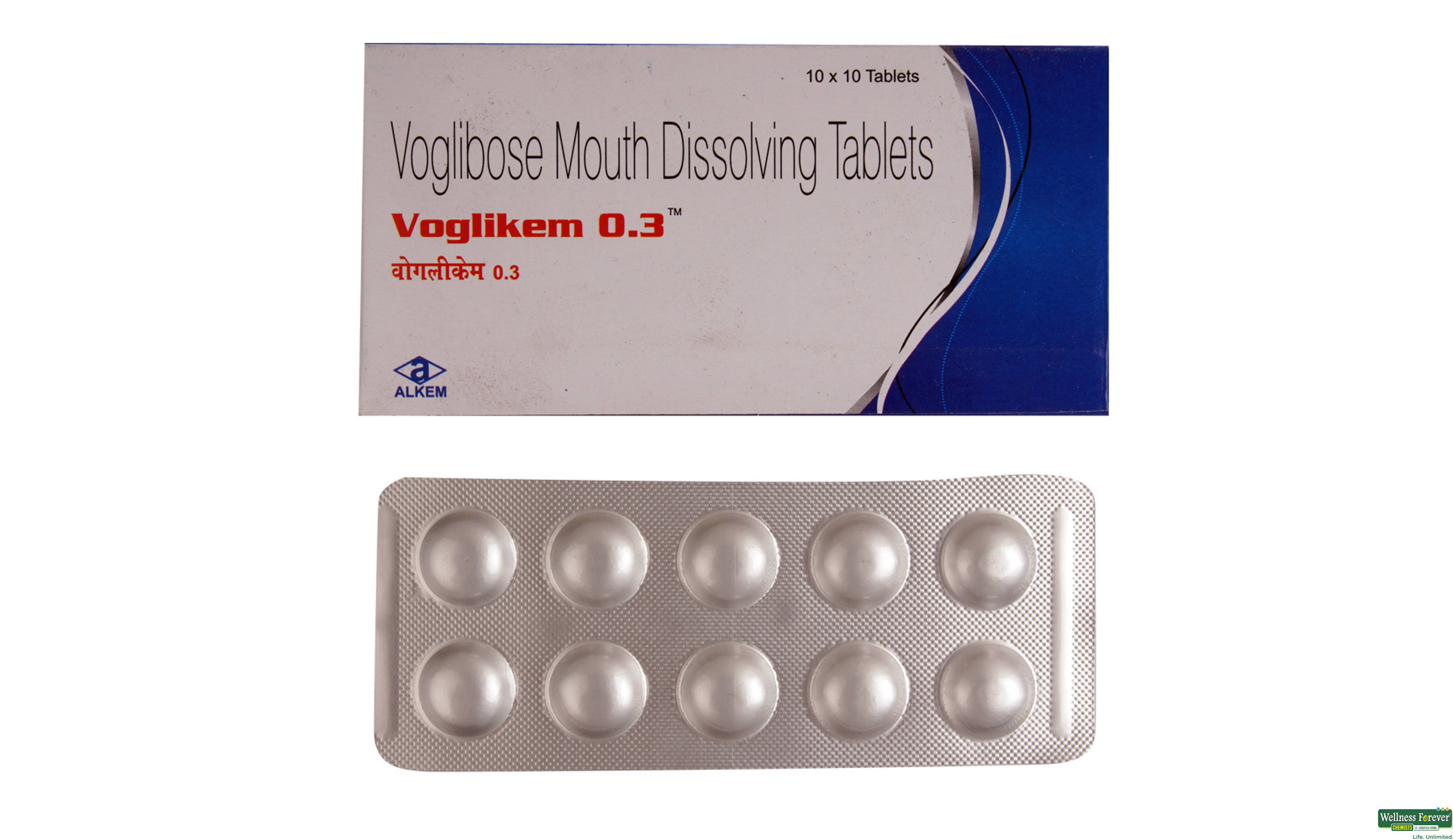 VOGLIKEM 0.3MG 10TAB- 1, 10TAB, 
