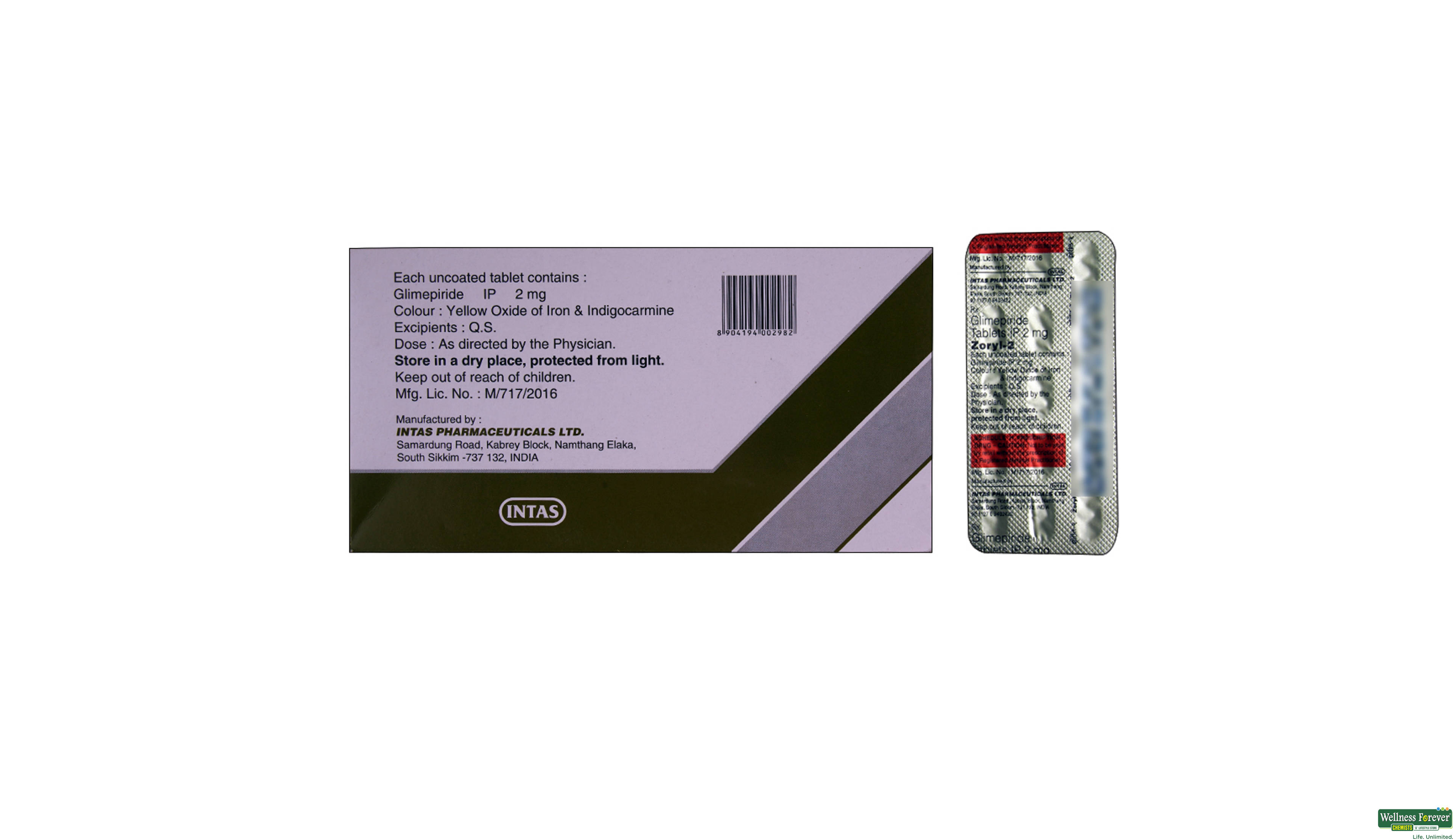 ZORYL 2MG 15TAB- 2, 15TAB, 