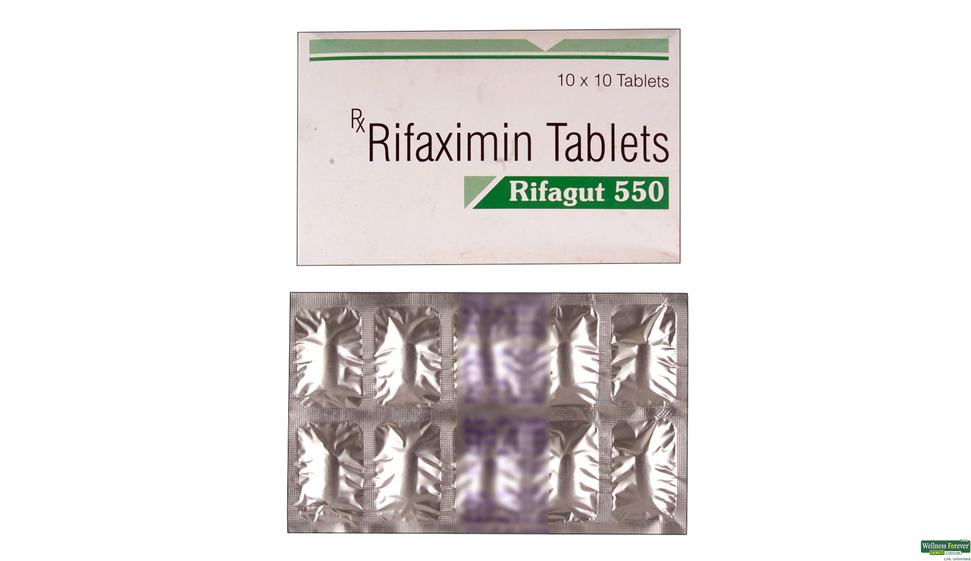 RIFAGUT 550MG 10TAB- 1, 10TAB, 