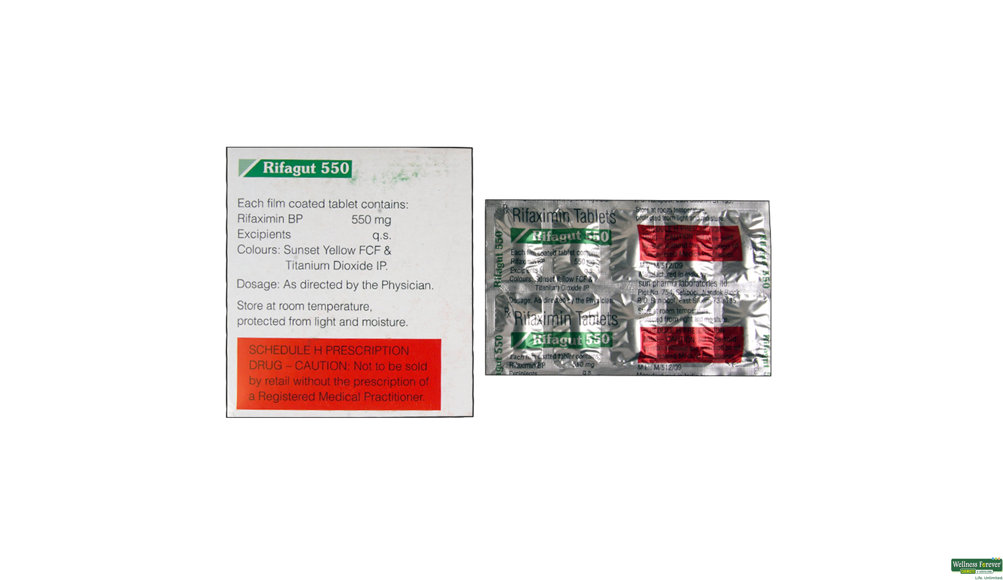 RIFAGUT 550MG 10TAB- 2, 10TAB, 