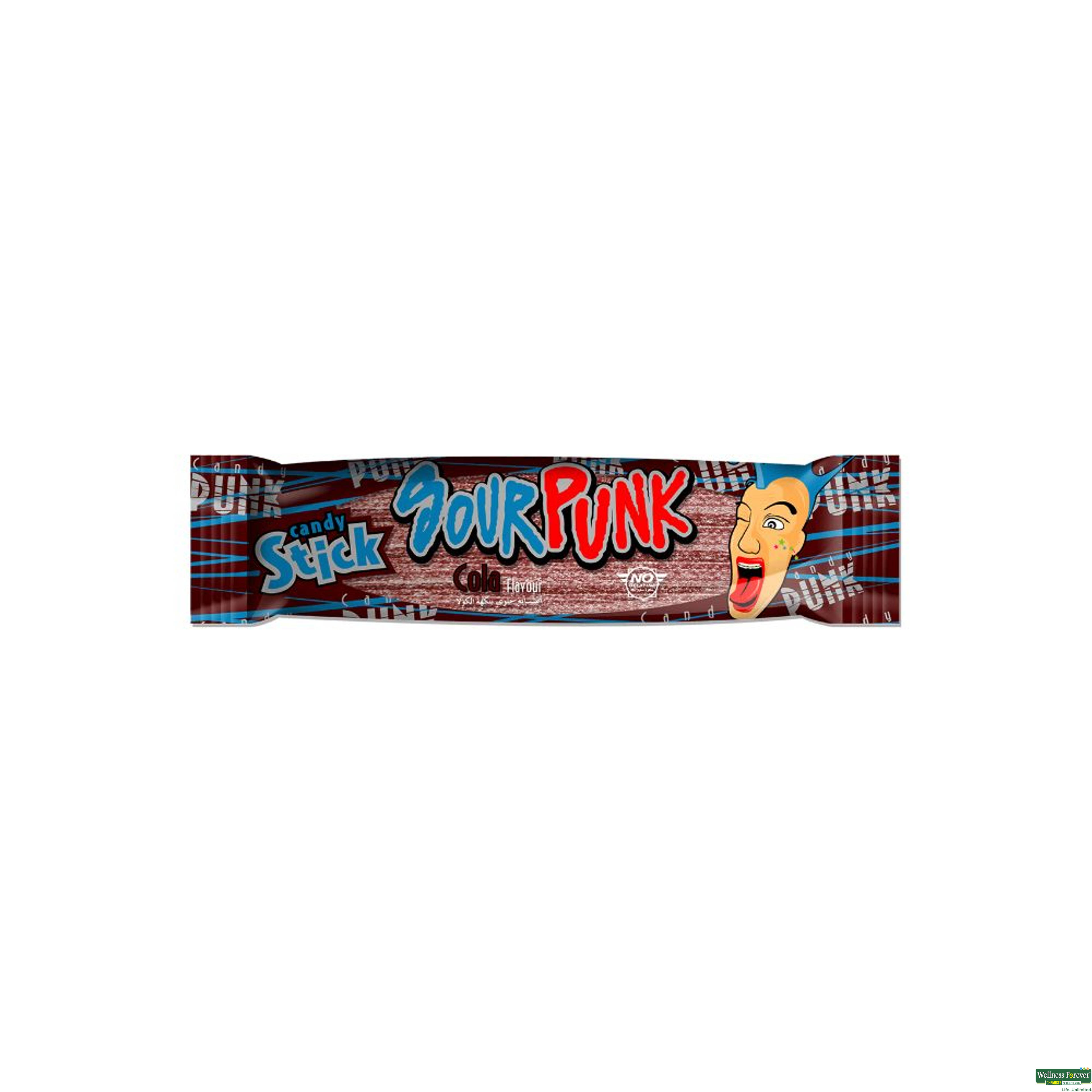 Sour Punk Candy Stick, Cola Flavour, 40 g-image