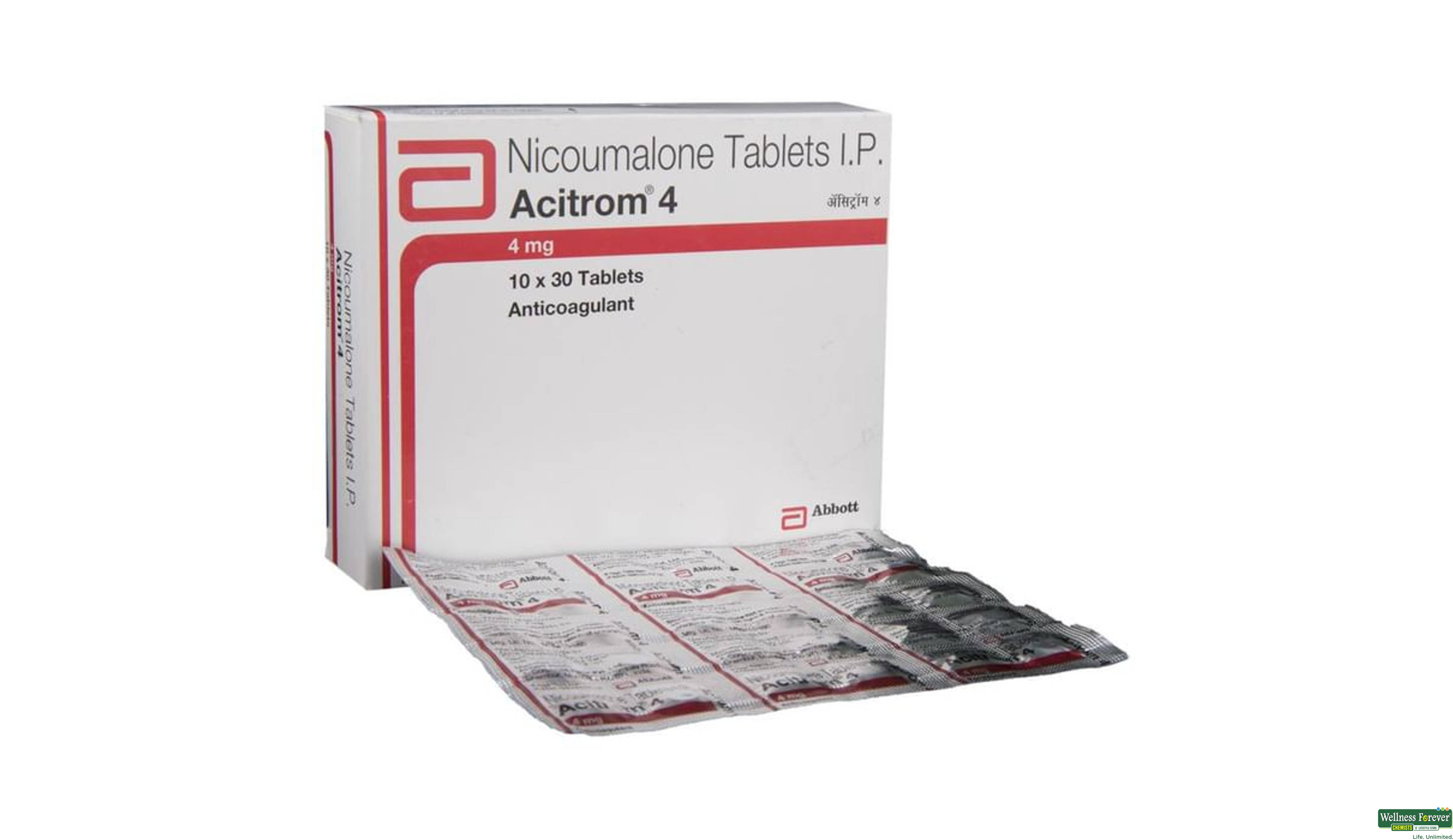 ACITROM 4MG 30TAB- 1, 30TAB, 