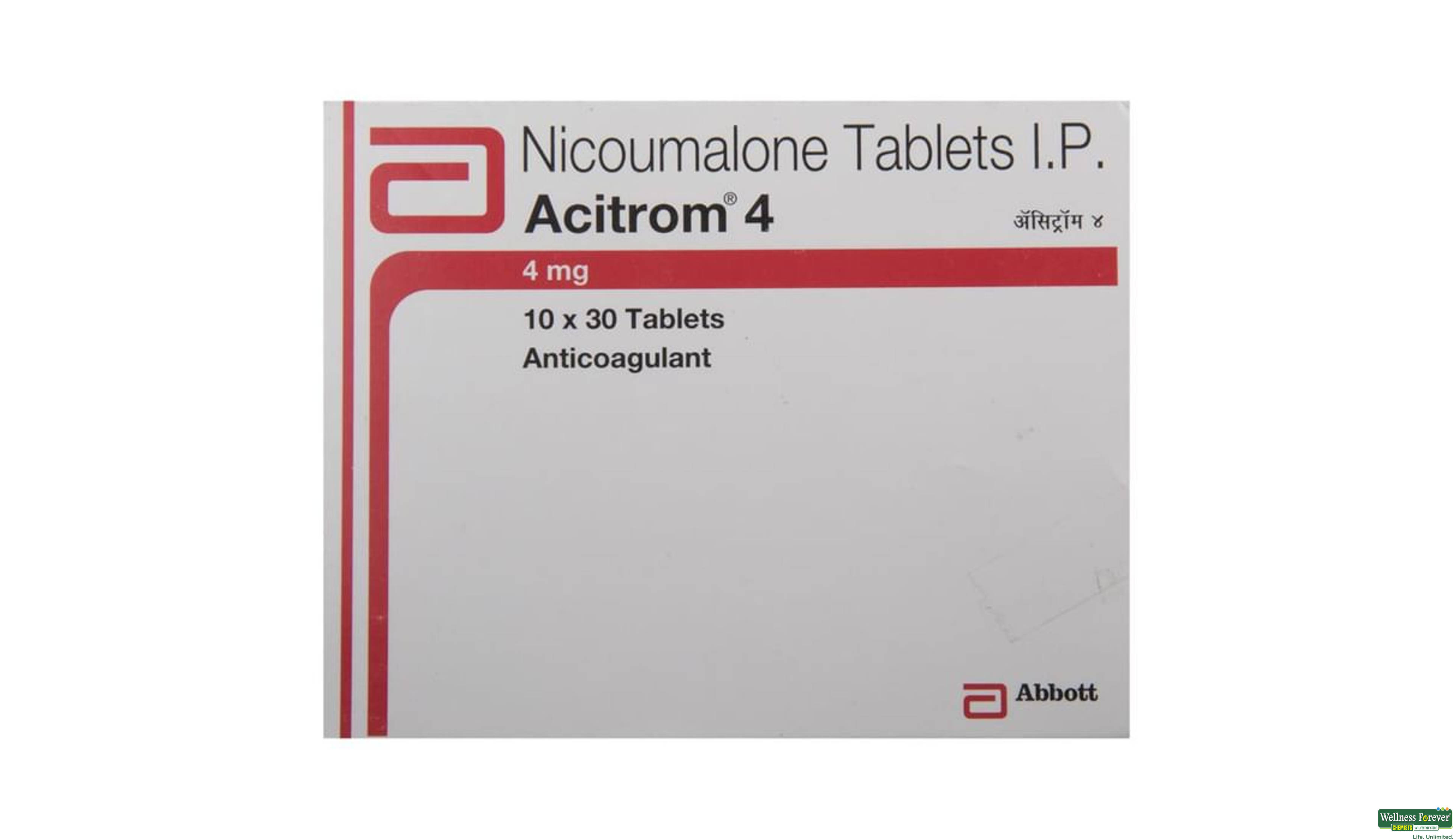 ACITROM 4MG 30TAB- 2, 30TAB, 