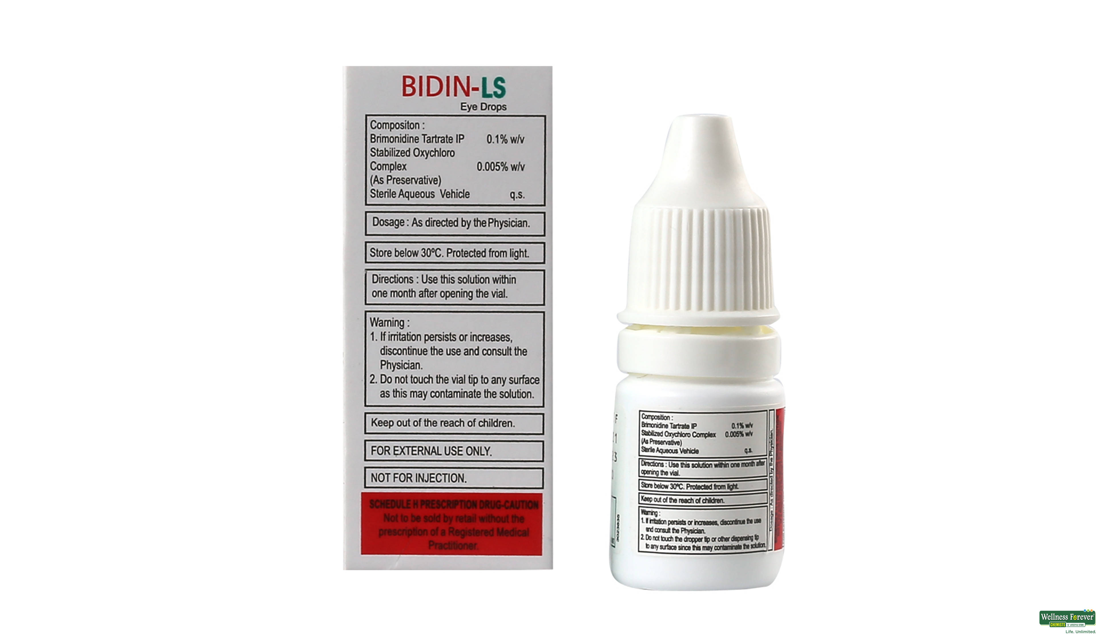 BIDIN-LS E/DROP 5ML- 2, 5ML, 