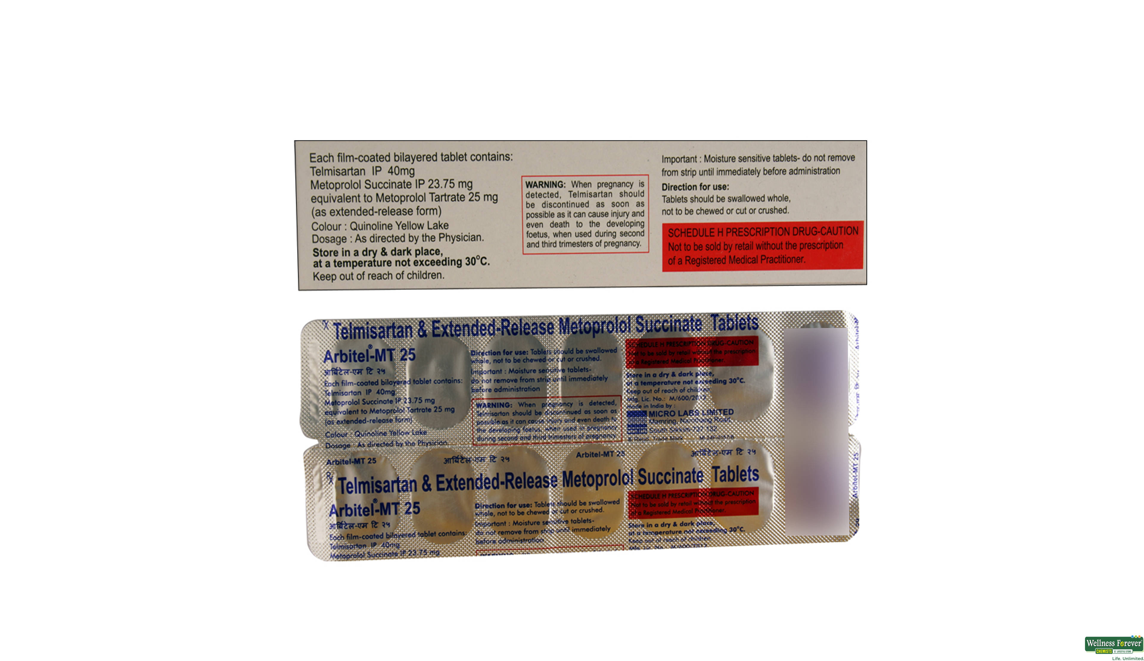 ARBITEL-MT 25MG 7TAB- 2, 7TAB, 