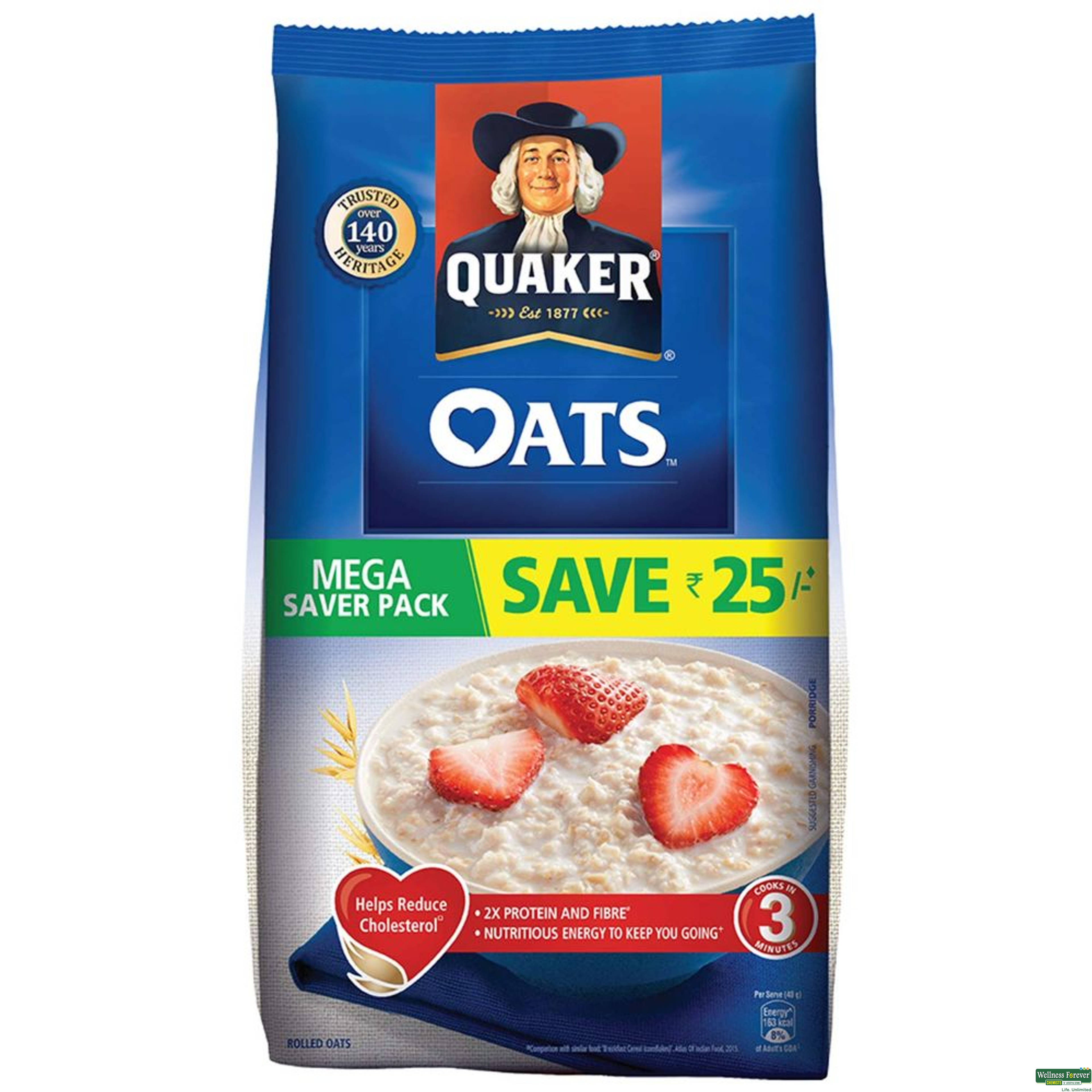 Quaker Oats, 1.6 kg Refill Pack-image