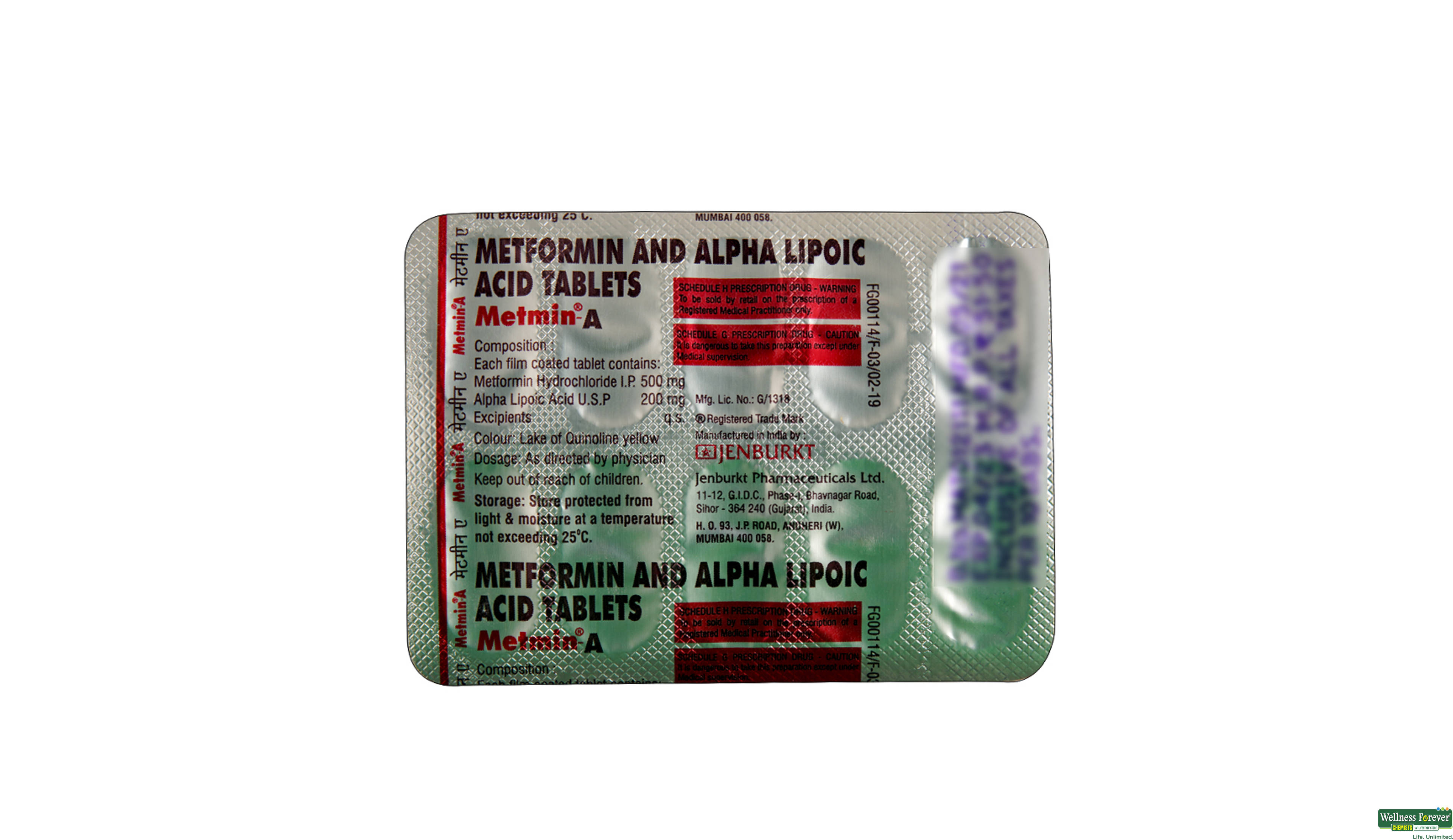 METMIN-A 10TAB- 2, 10TAB, 
