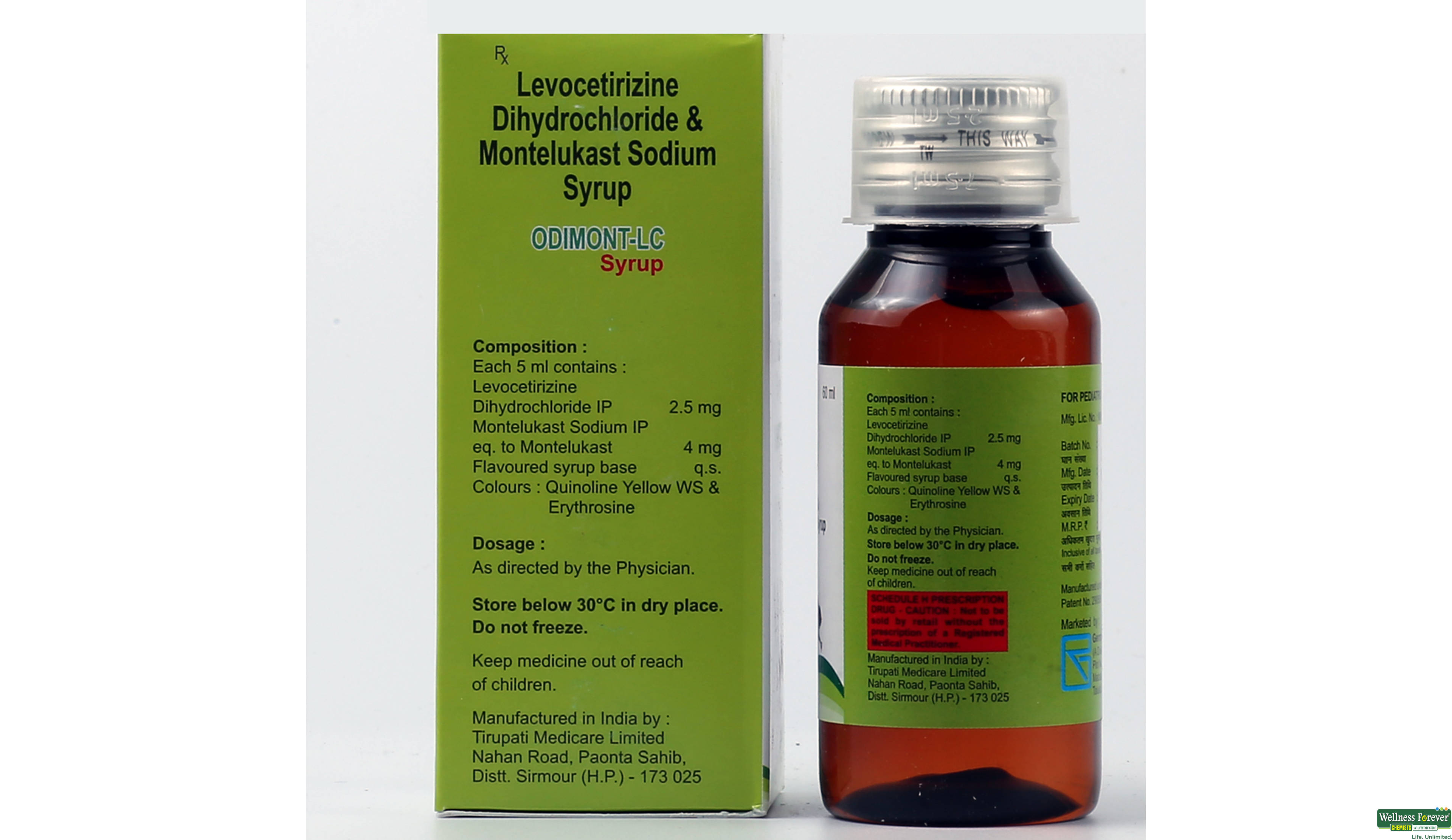 ODIMONT-LC SYP 60ML- 2, 60ML, 