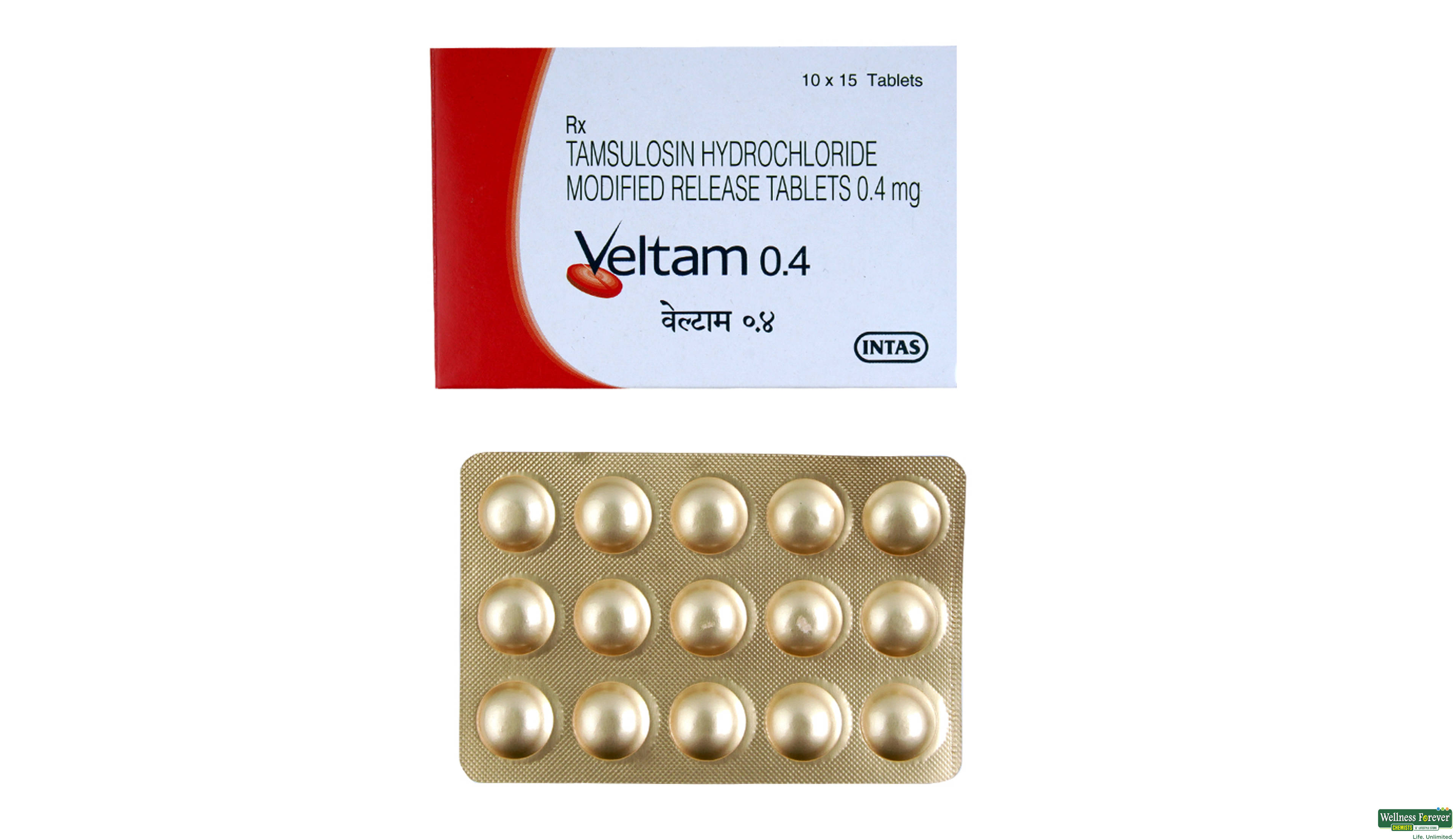 VELTAM 0.4MG 15TAB- 1, 15TAB, 