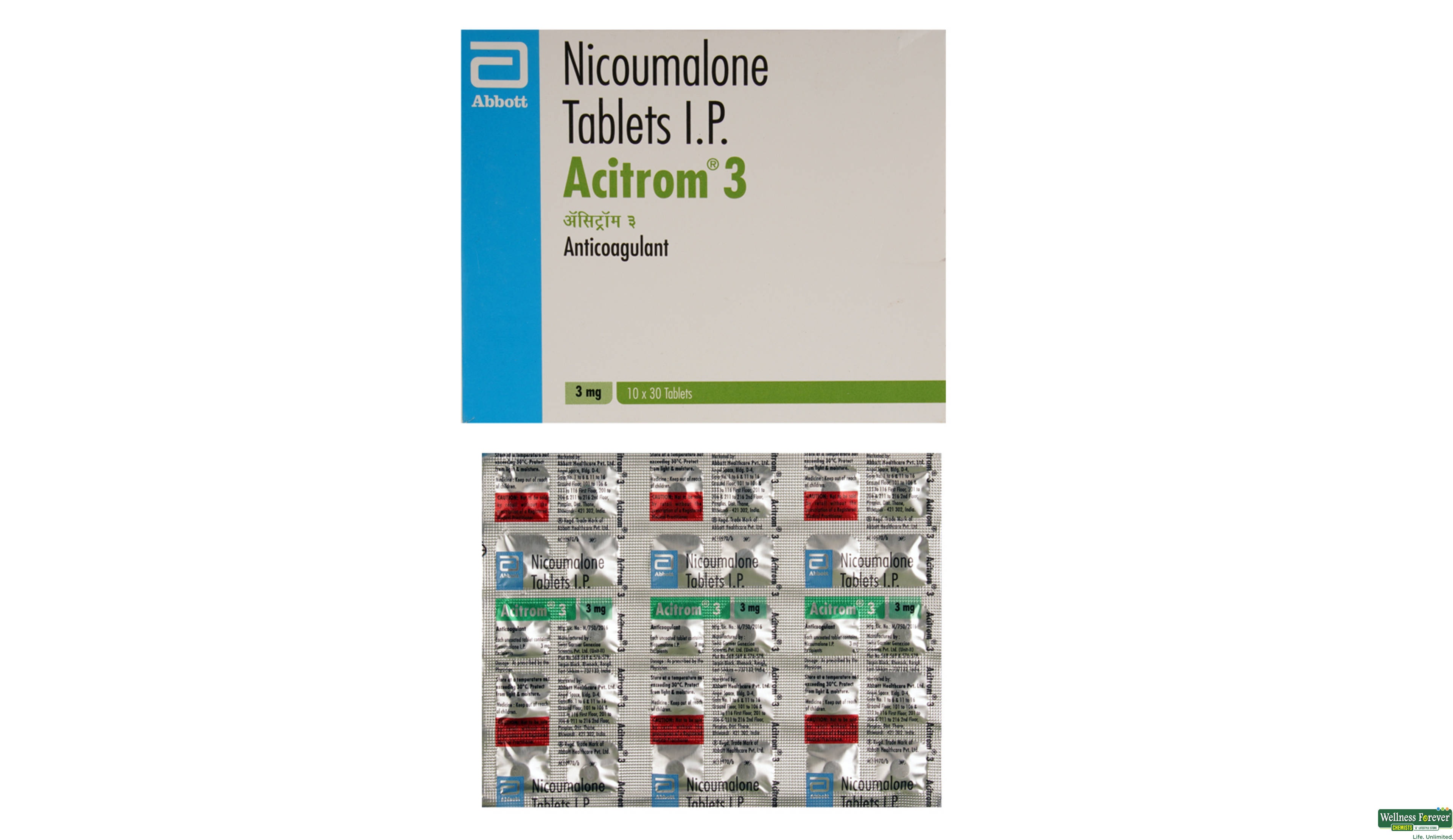 ACITROM 3MG 30TAB- 1, 30TAB, 