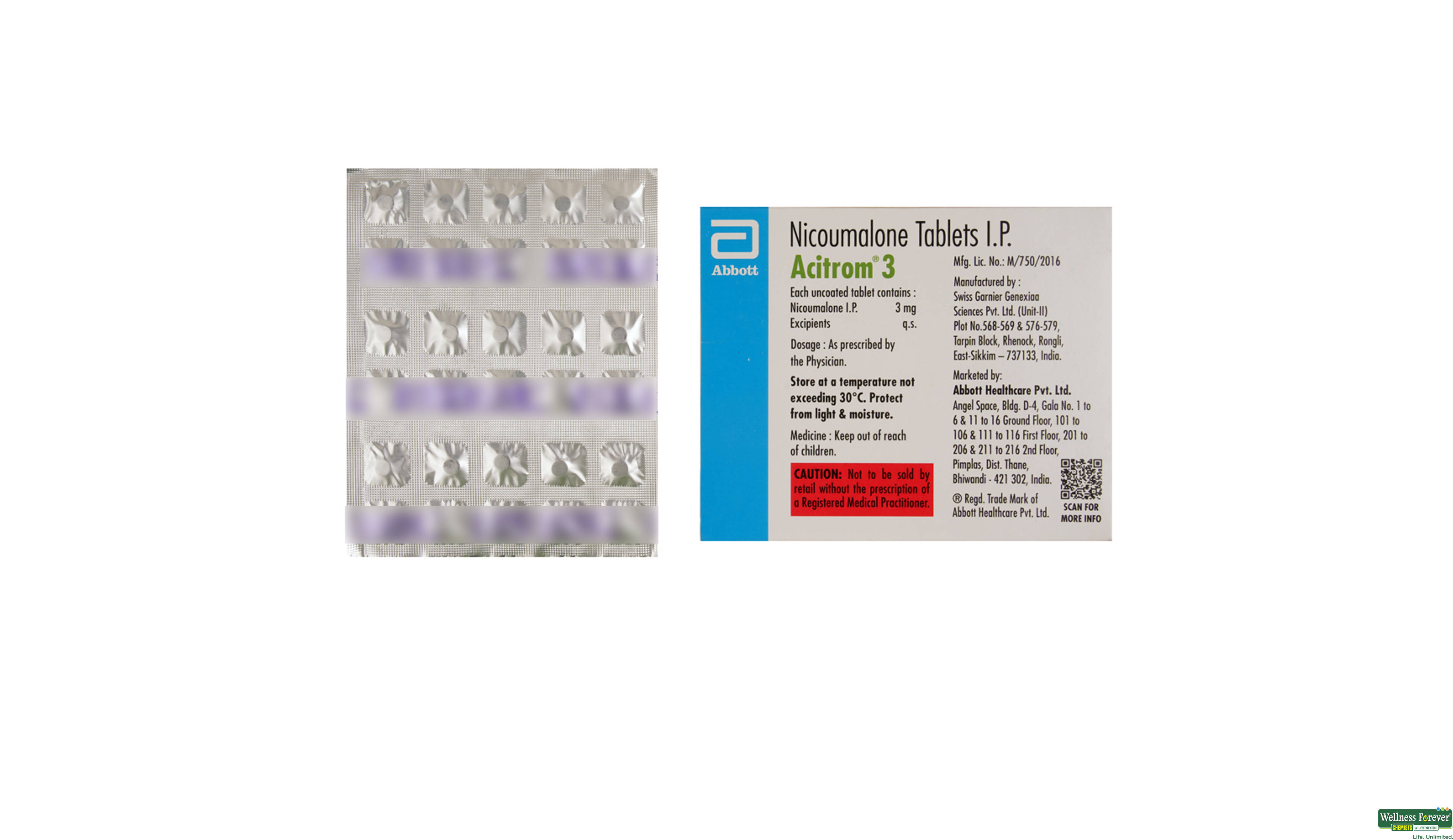 ACITROM 3MG 30TAB- 2, 30TAB, 