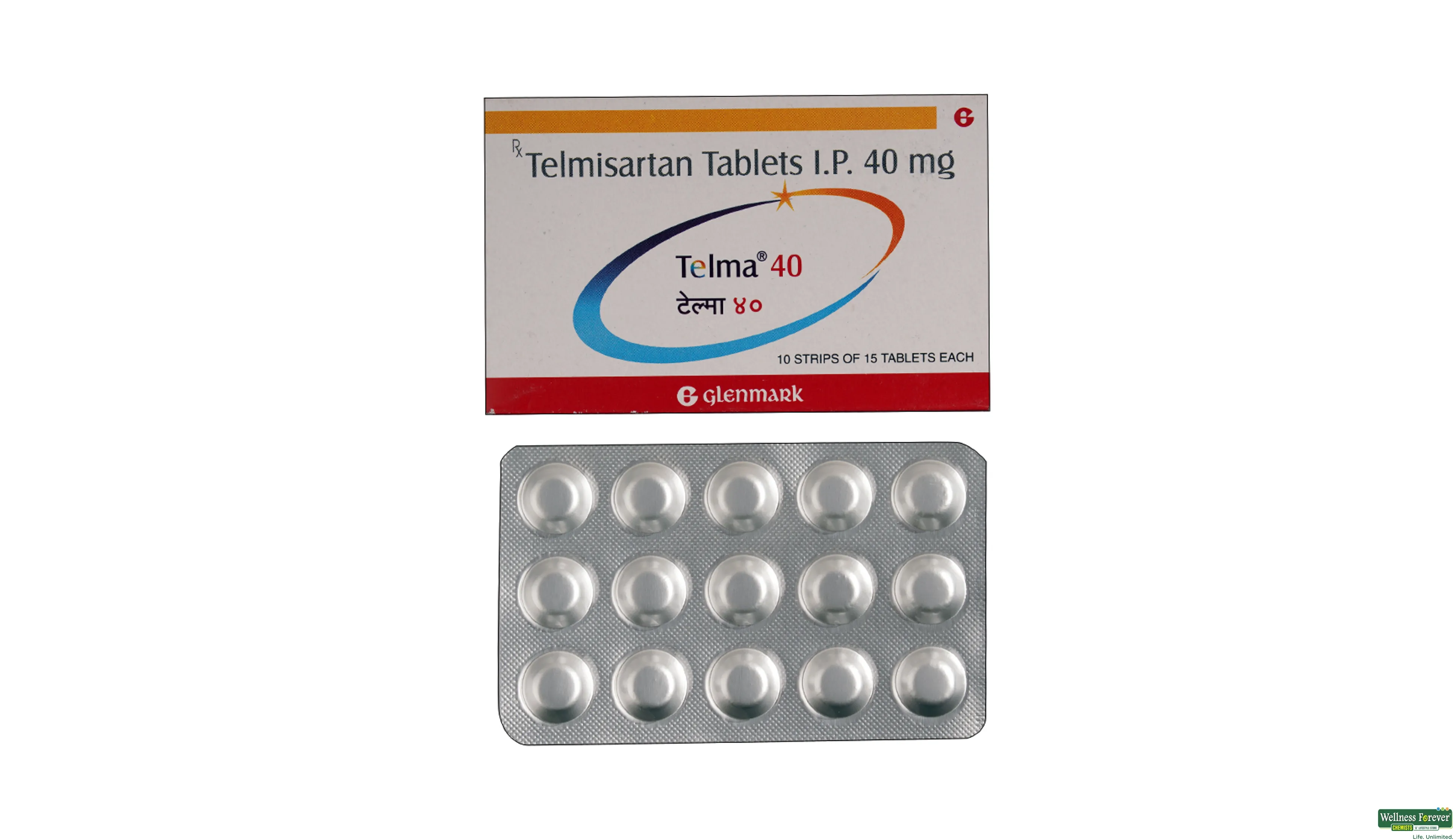 Telma H 40mg Tablet 15'S - Price, Uses, Side Effects