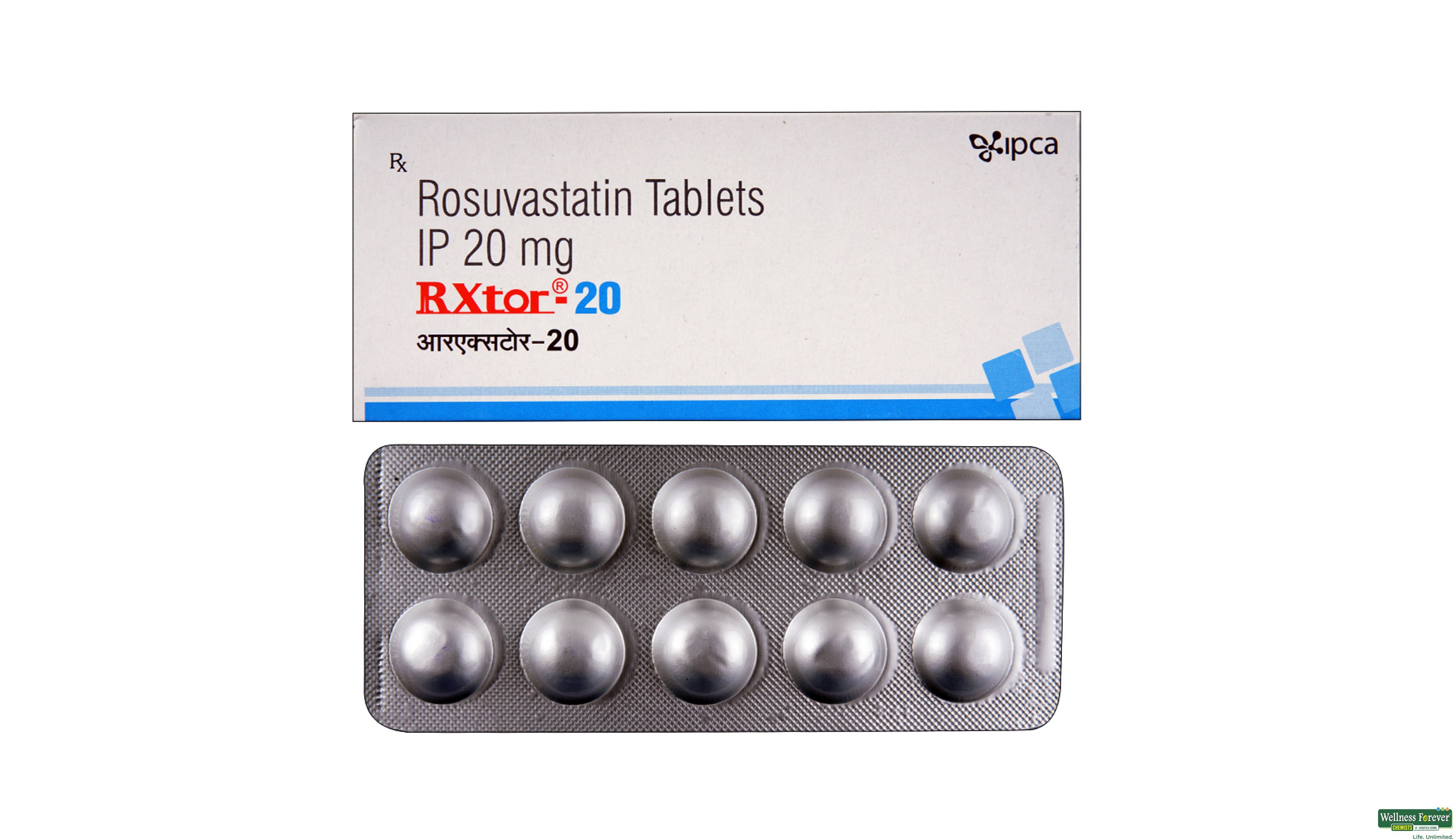 RXTOR 20MG 10TAB- 1, 10TAB, 