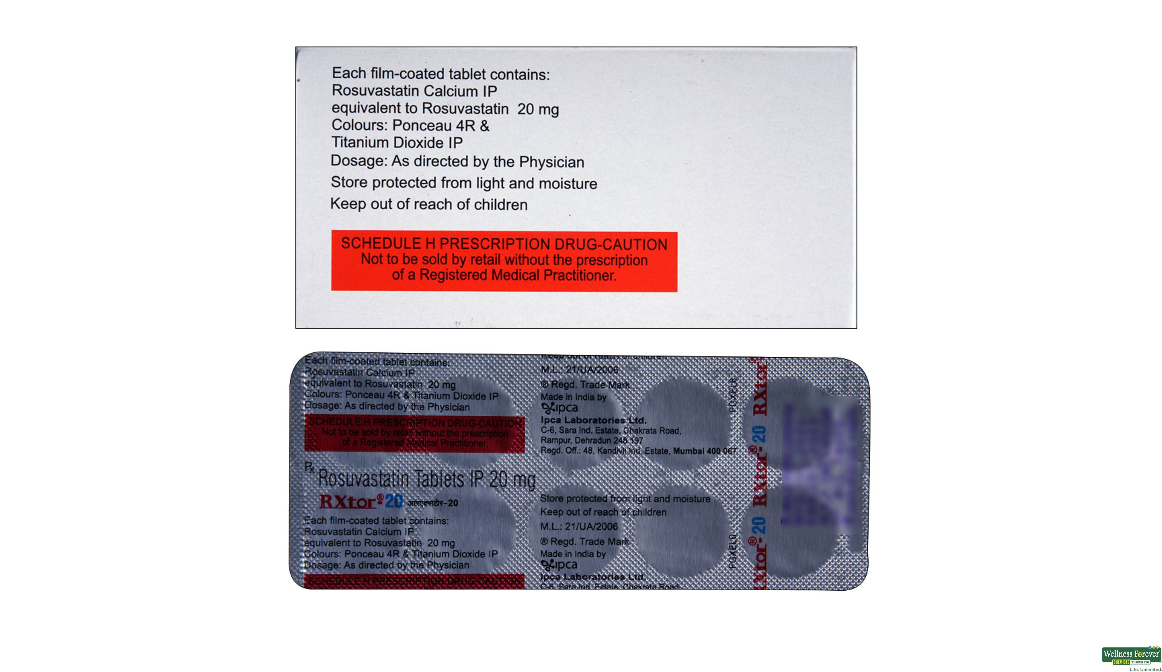 RXTOR 20MG 10TAB- 2, 10TAB, 