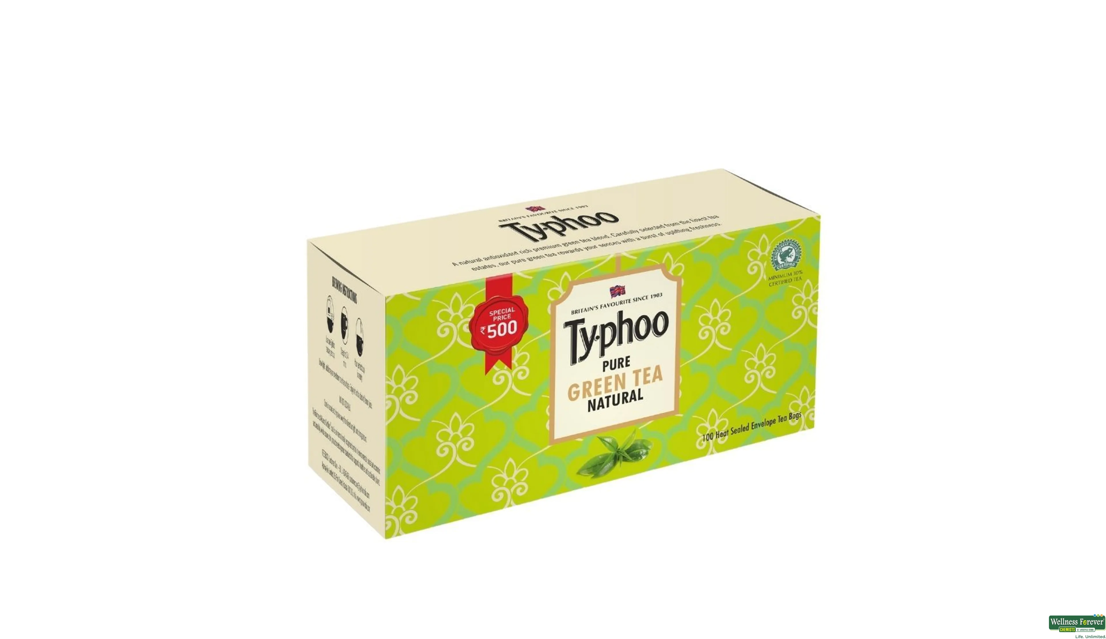 TY-PHOO GR/TEA 100BAGS- 1, 100BAGS, null