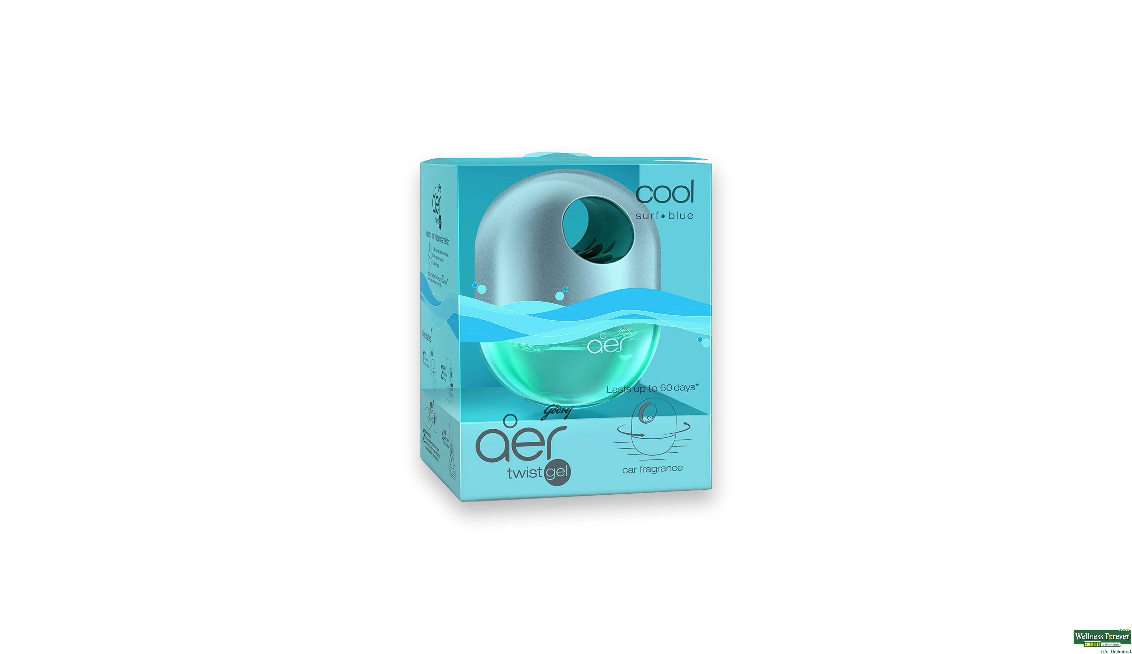 AER C/FR TWIST COOL SURF BLUE 60DAY KIT- 1, 60ML, null