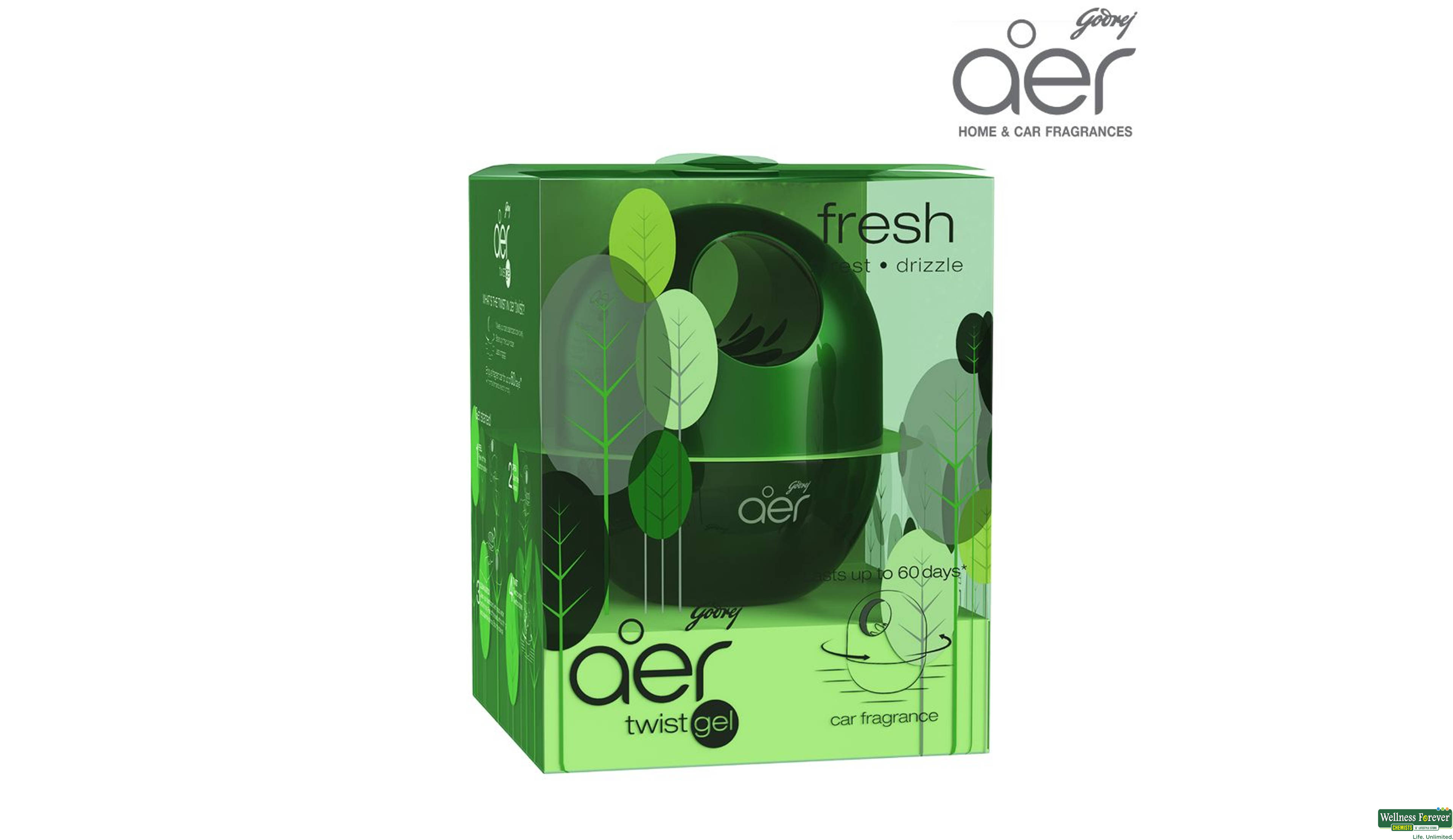 AER C/FR TWIST FRESH LUSH GREN 60DAY KIT- 2, 60ML, 