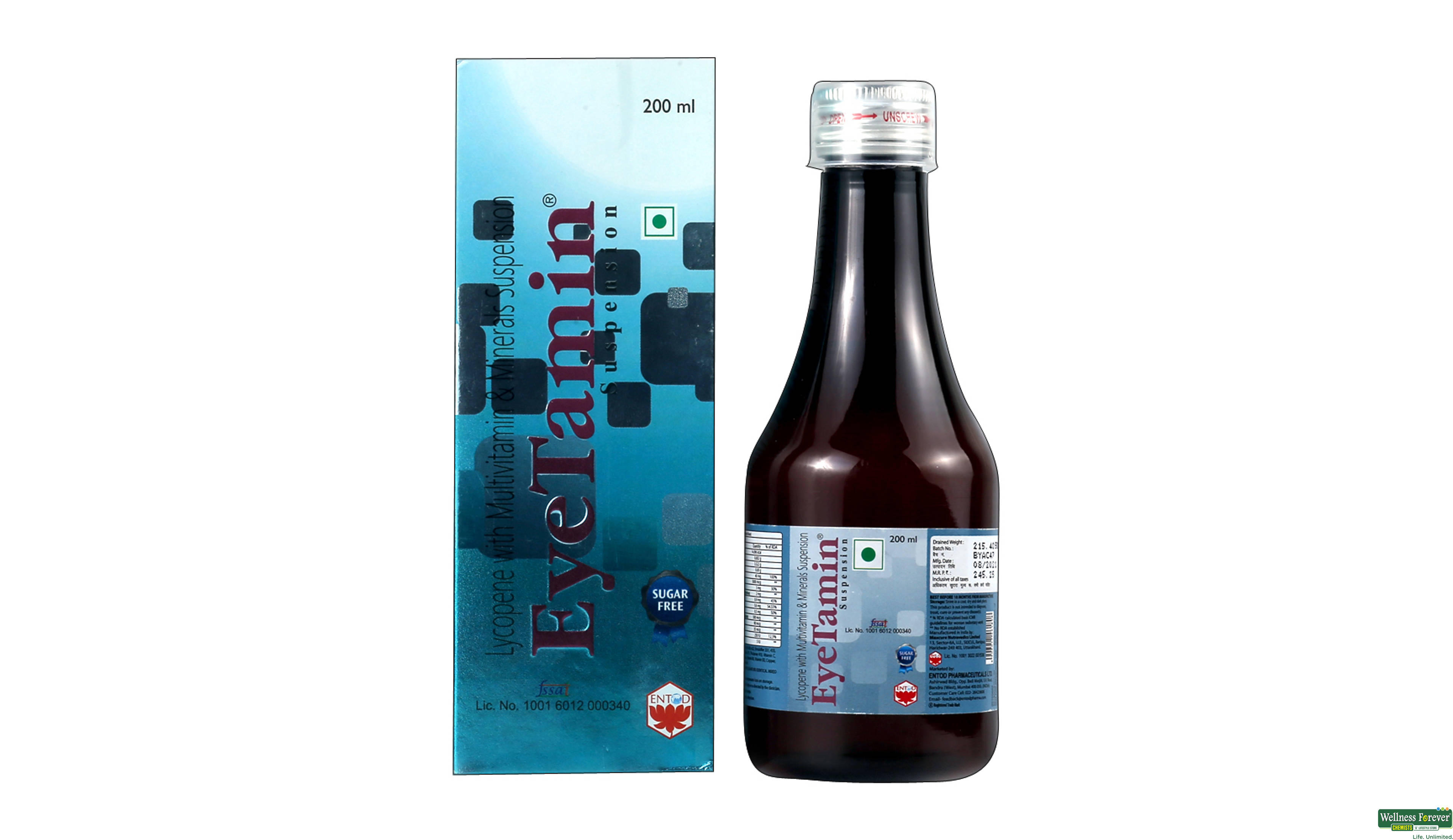 EYETAMIN SUSP 200ML- 1, 200ML, 