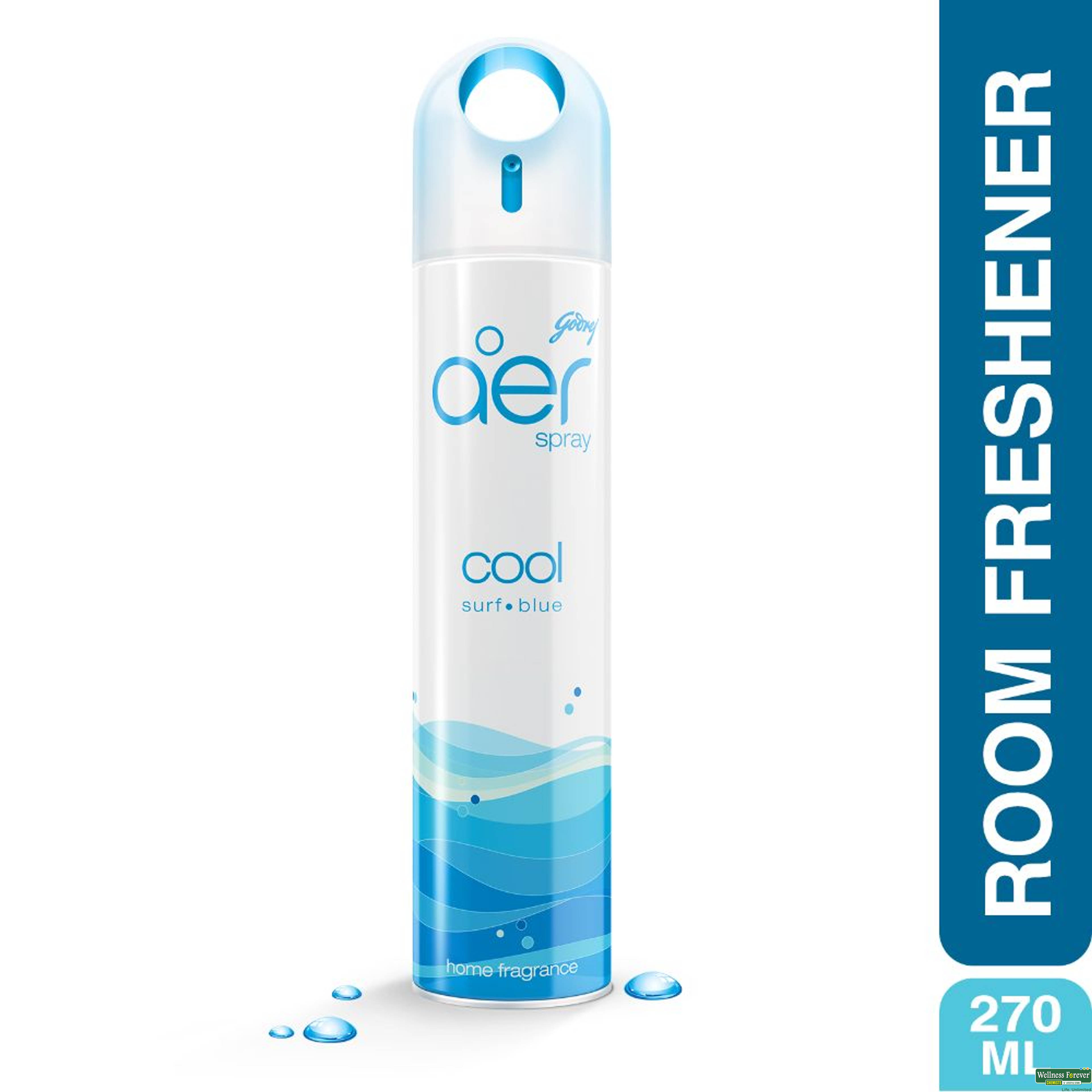 Godrej Aer Air Freshener Cool Surf Blue, 270 ml-image