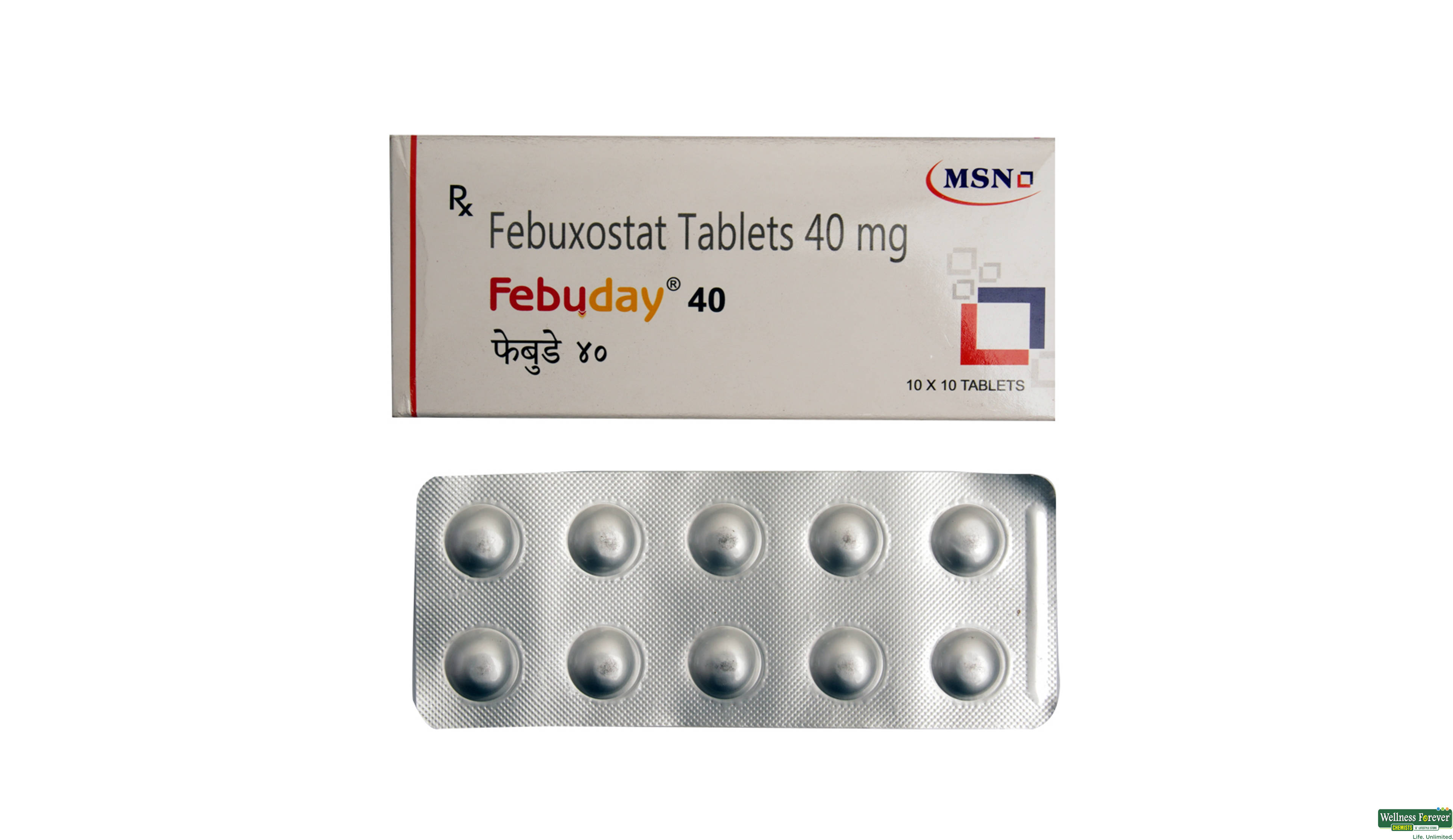 FEBUDAY 40MG 10TAB- 1, 10TAB, 