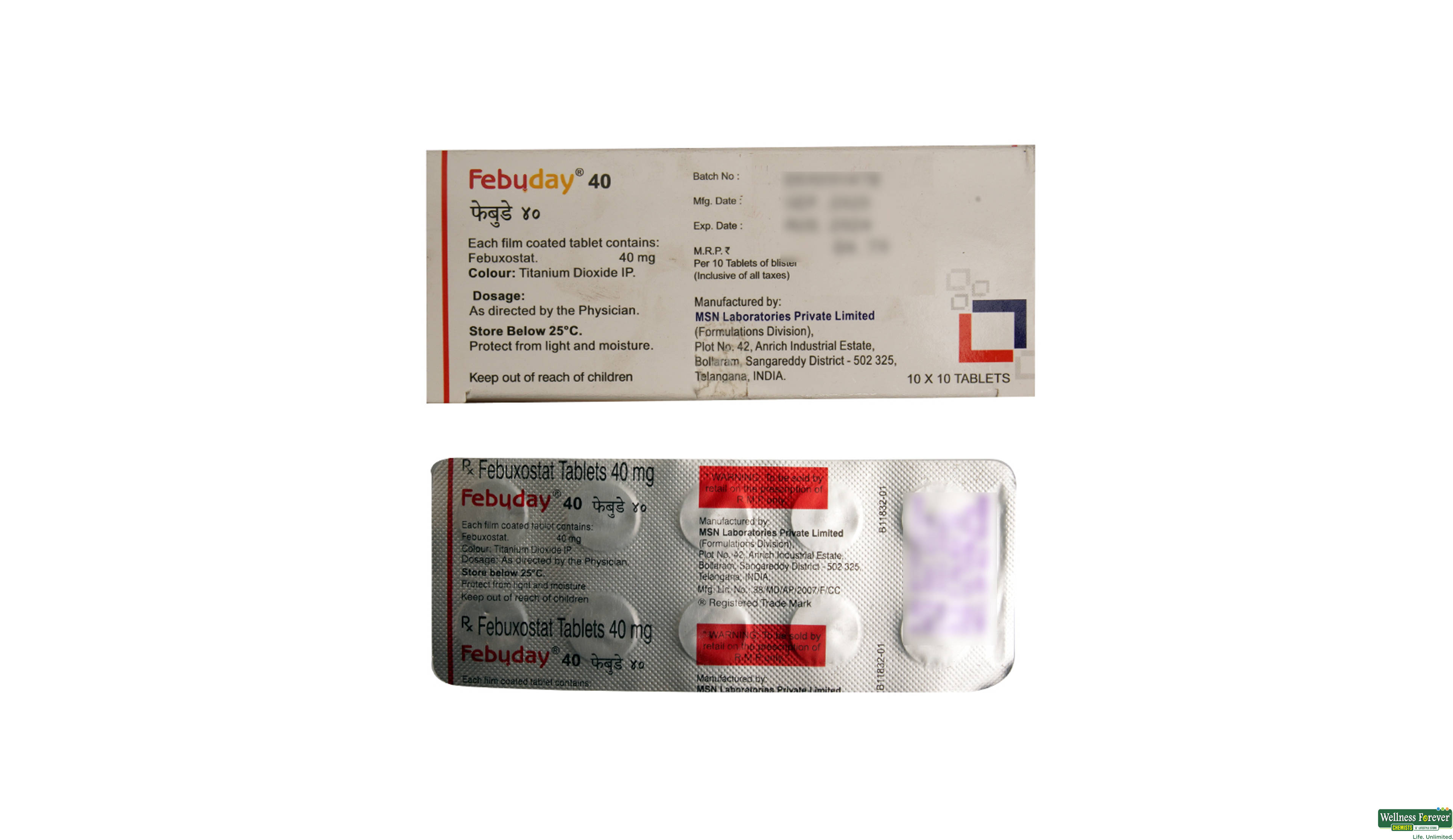 FEBUDAY 40MG 10TAB- 2, 10TAB, 