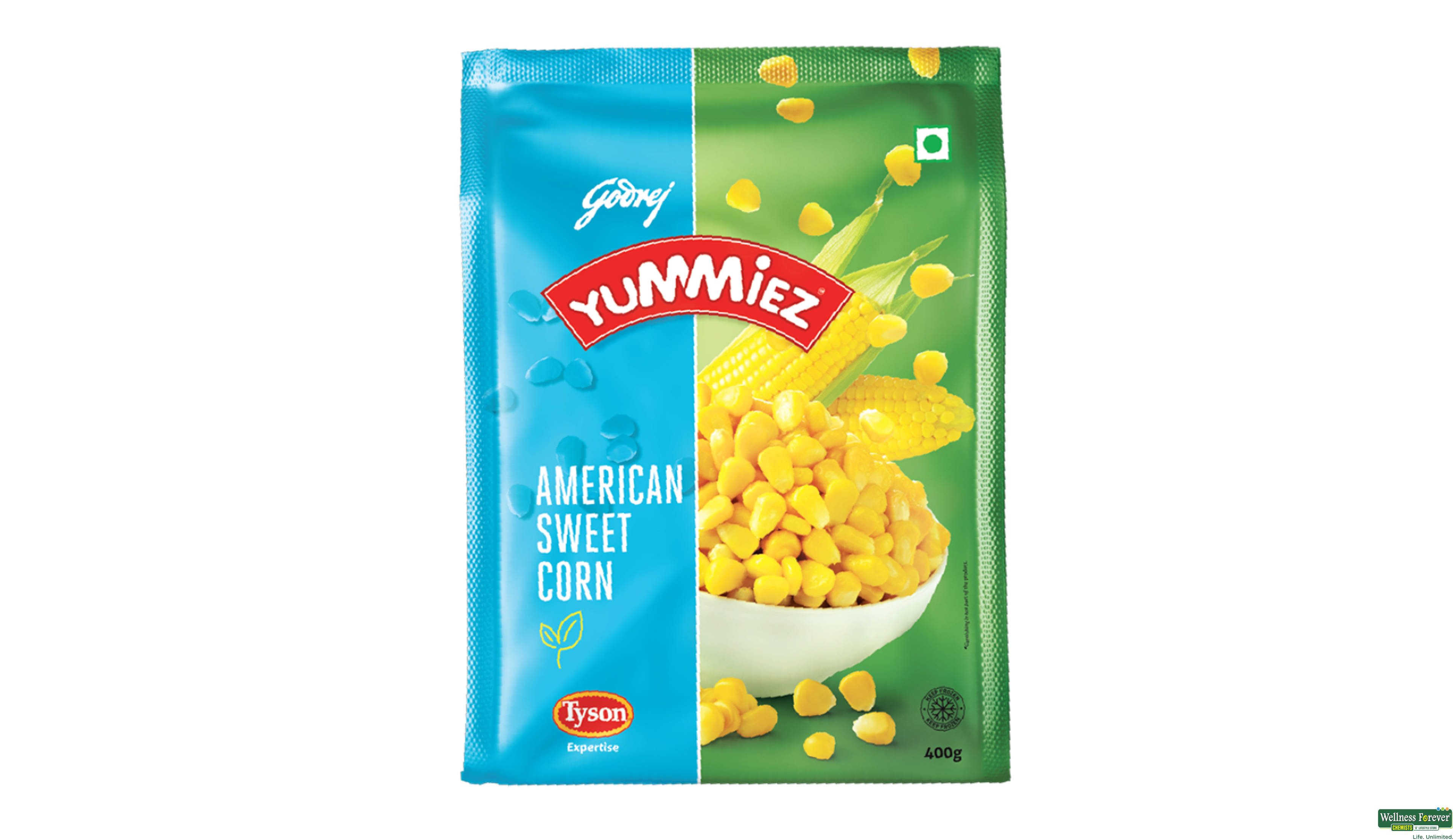 YUMMIEZ SWEET CORN AMERICAN 400GM- 1, 400GM, null