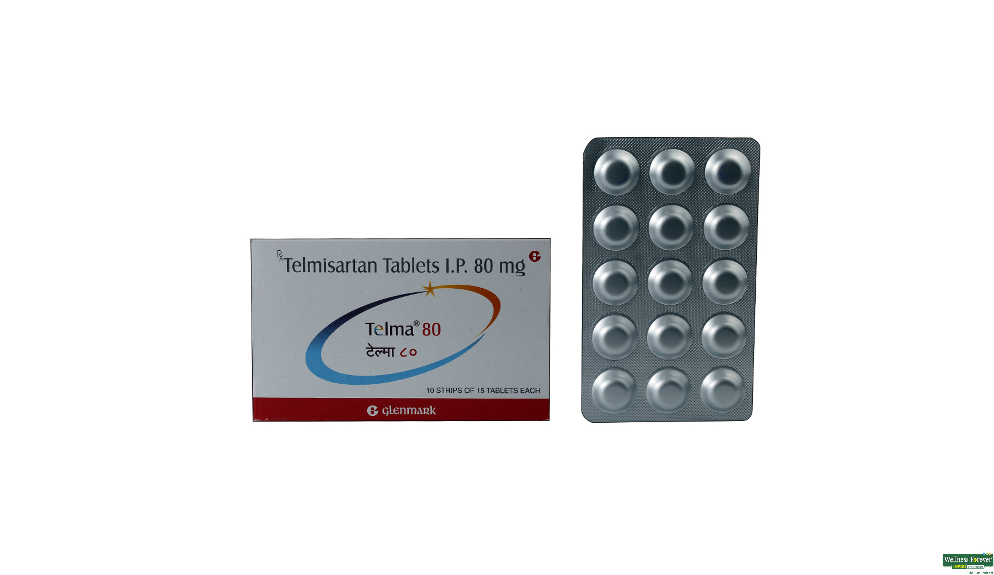 TELMA 80MG 15TAB- 1, 15TAB, 
