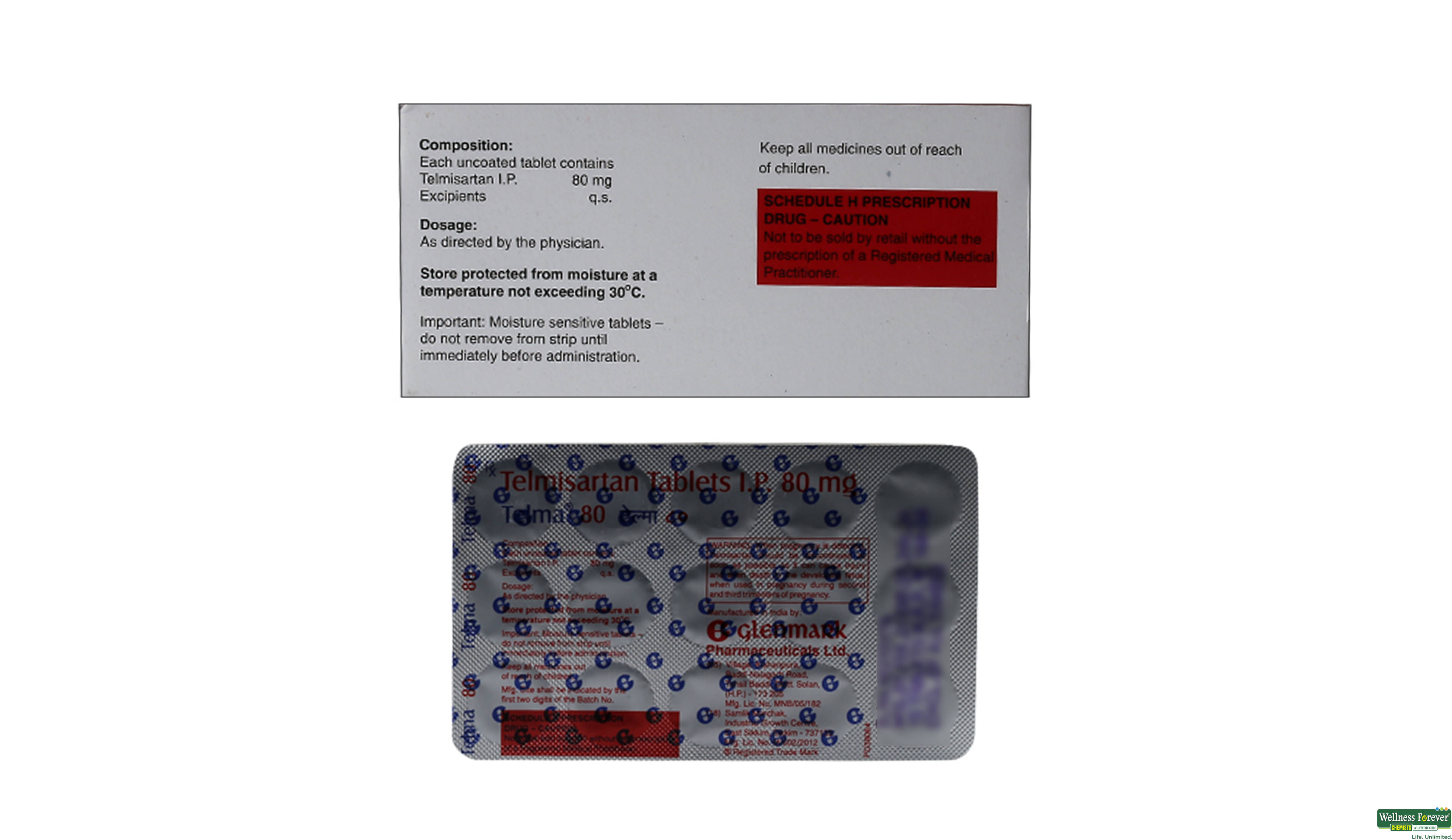 TELMA 80MG 15TAB- 2, 15TAB, 