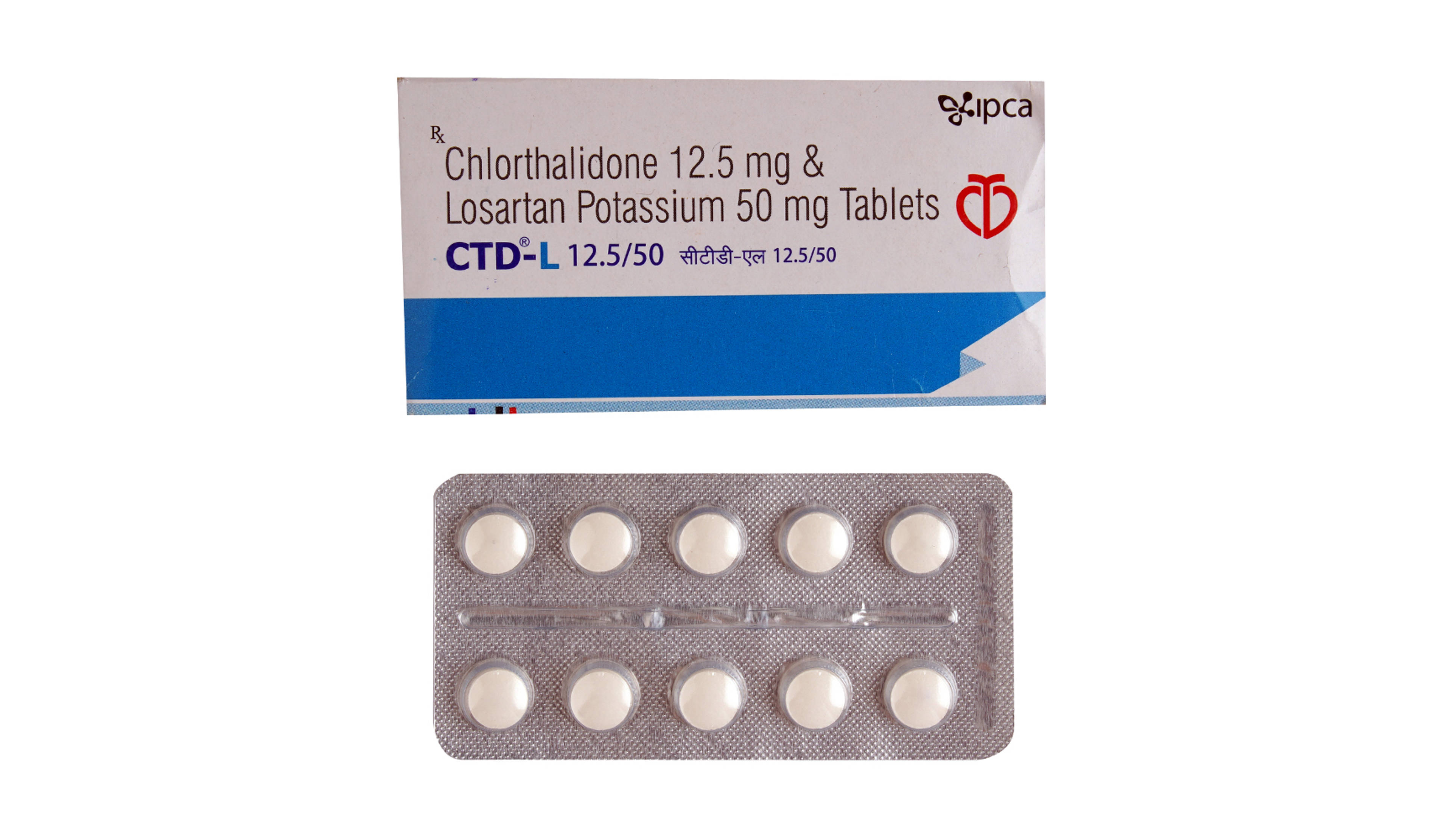 CTD-L12.5/50MG 10TAB- 1, 10TAB, 