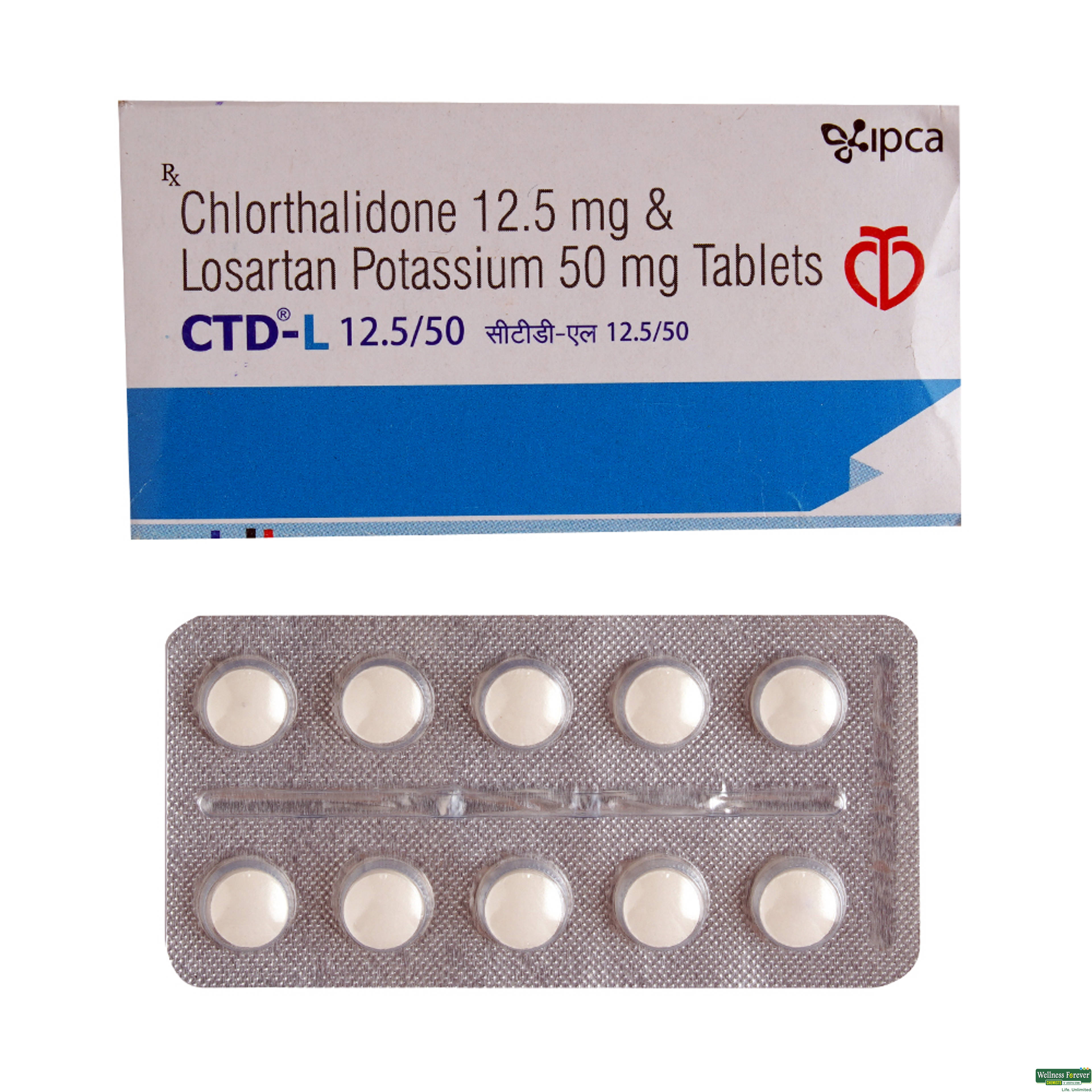 Ctd-L12.5/50mg 10 Tablets-image