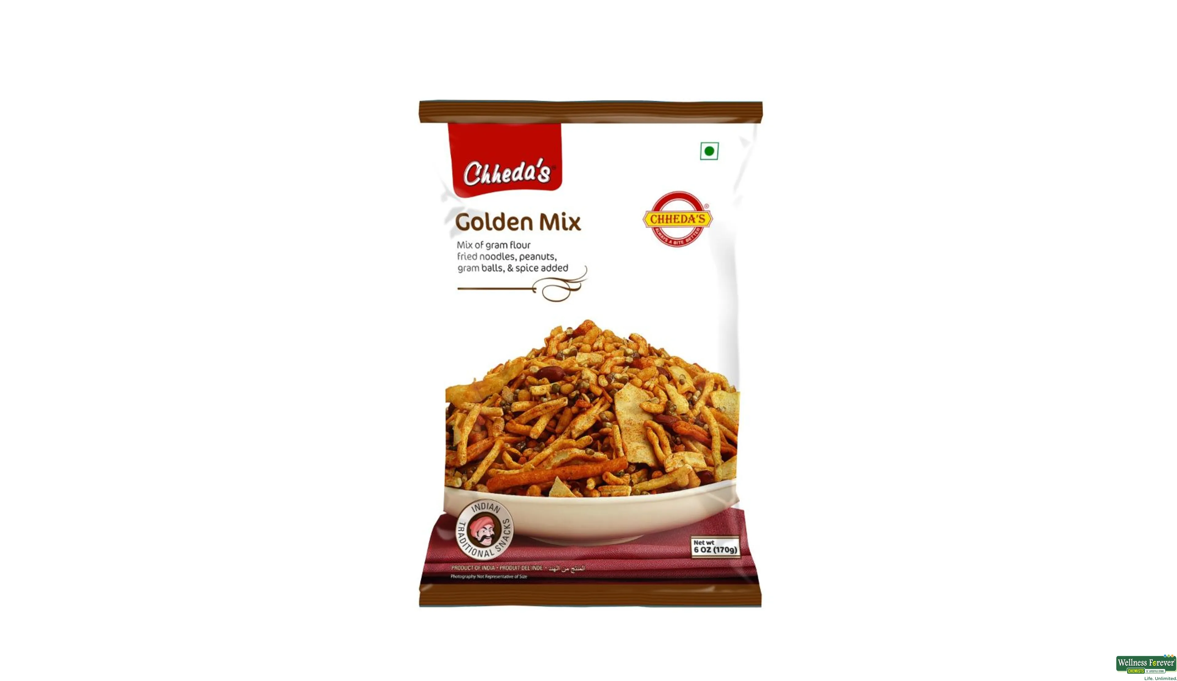 CHHEDAS GOLDEN MIX NAMKEEN 170GM- 1, 170GM, 