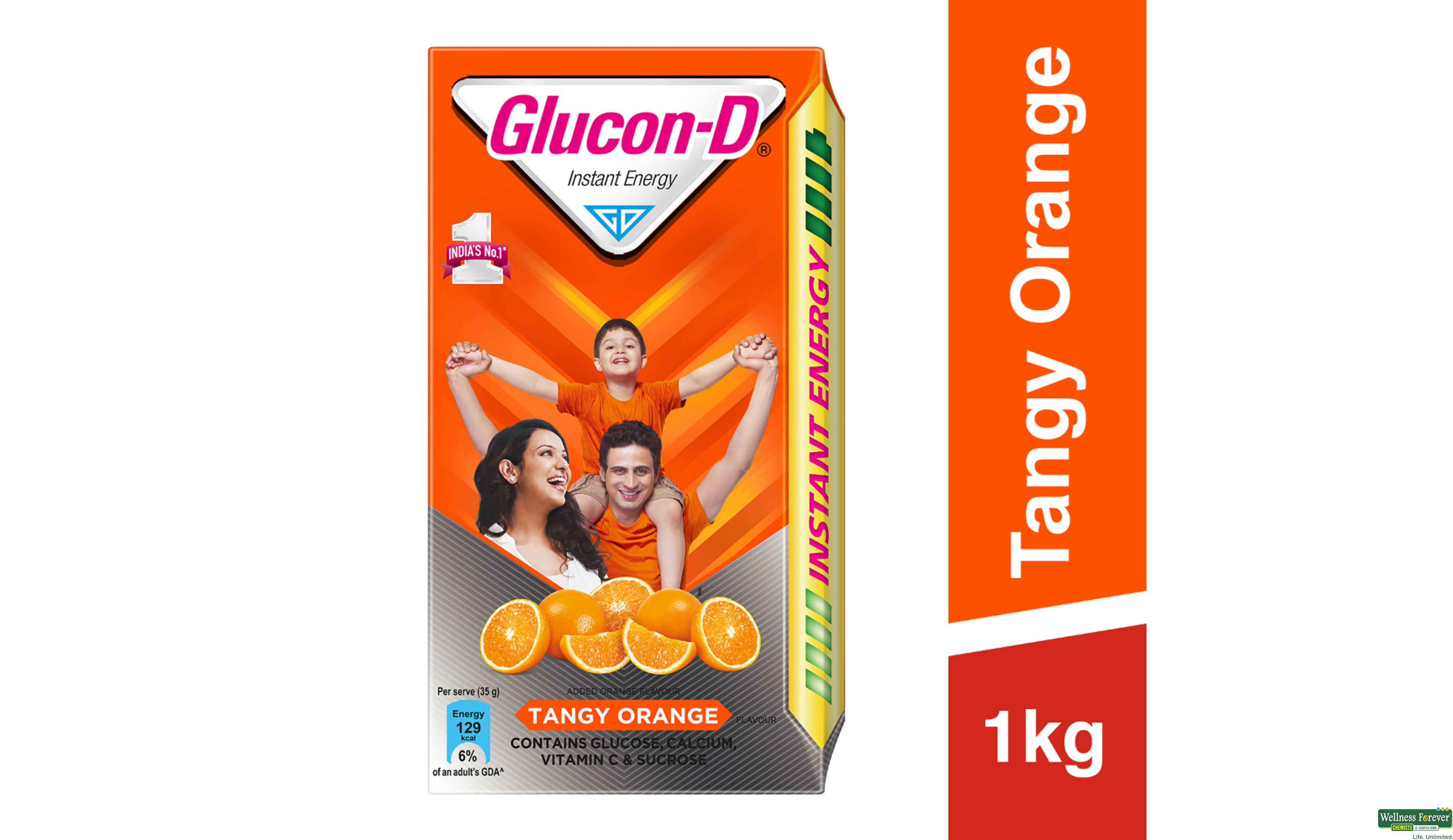 GLUCON D PWDR ORANGE REF 1KG- 1, 1KG, 