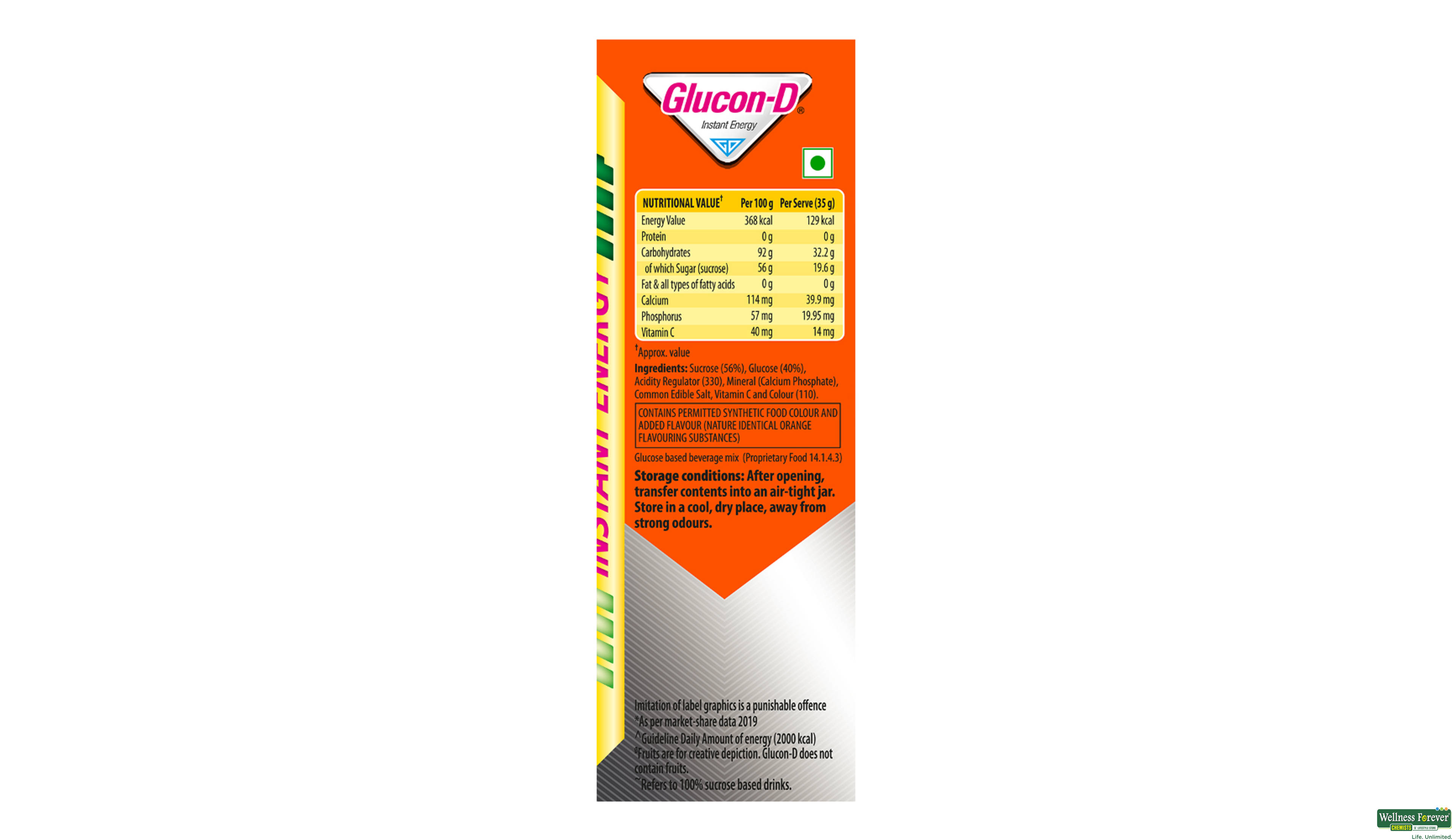 GLUCON D PWDR ORANGE REF 1KG- 5, 1KG, 