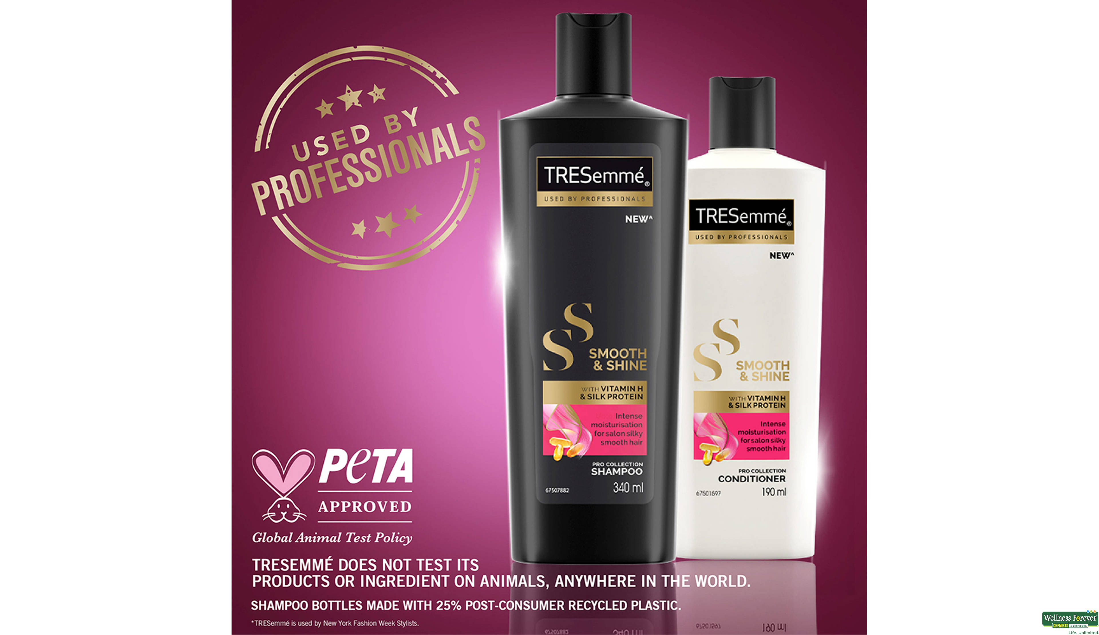 TRESEMME COND SMOOTH/SHINE 190ML- 6, 190ML, 