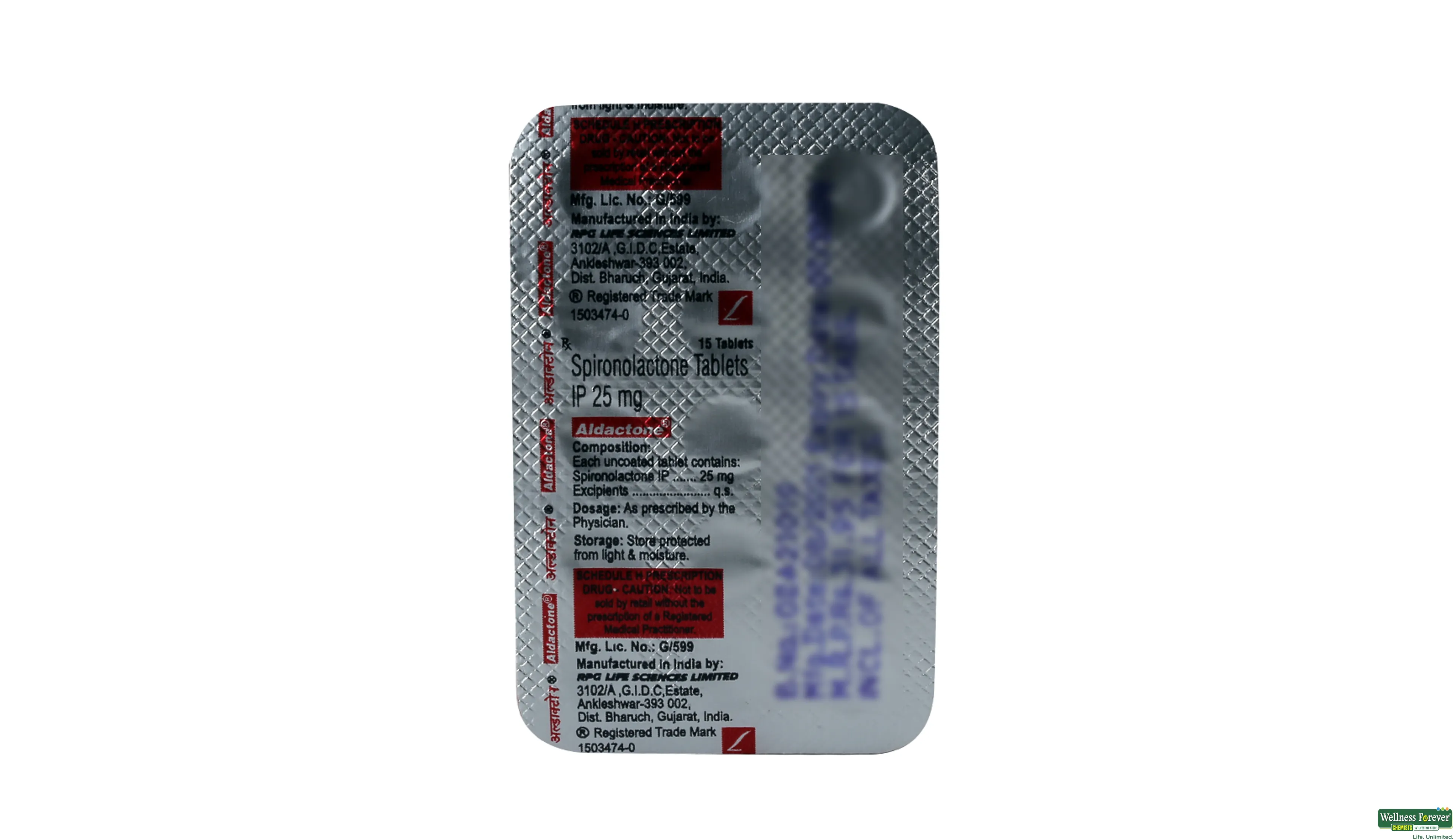 ALDACTONE 25MG 15TAB- 4, 15TAB, 