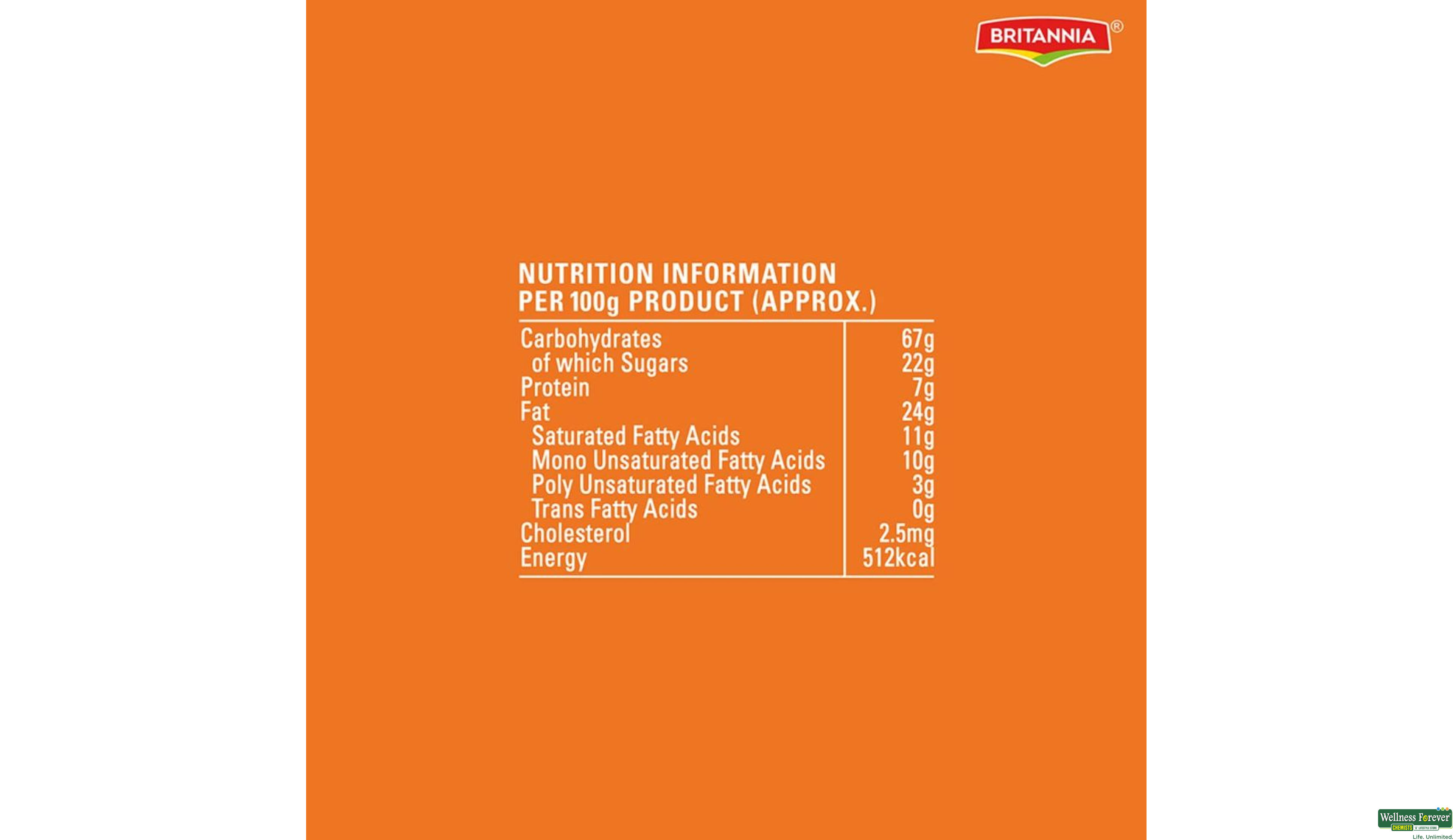 BRIT BISC GOODDAY CASHEW 120GM- 4, 120GM, 