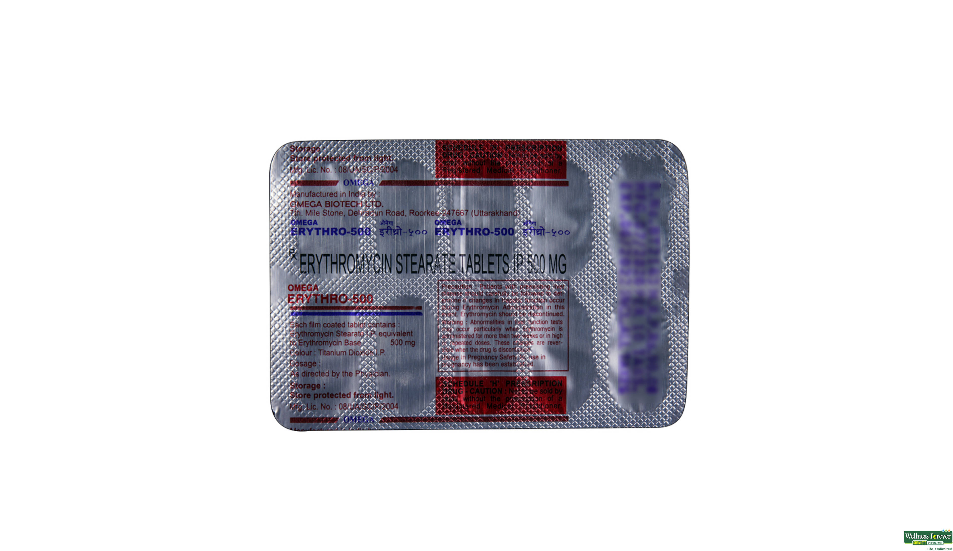 ERYTHRO 500MG 10TAB- 2, 10TAB, 