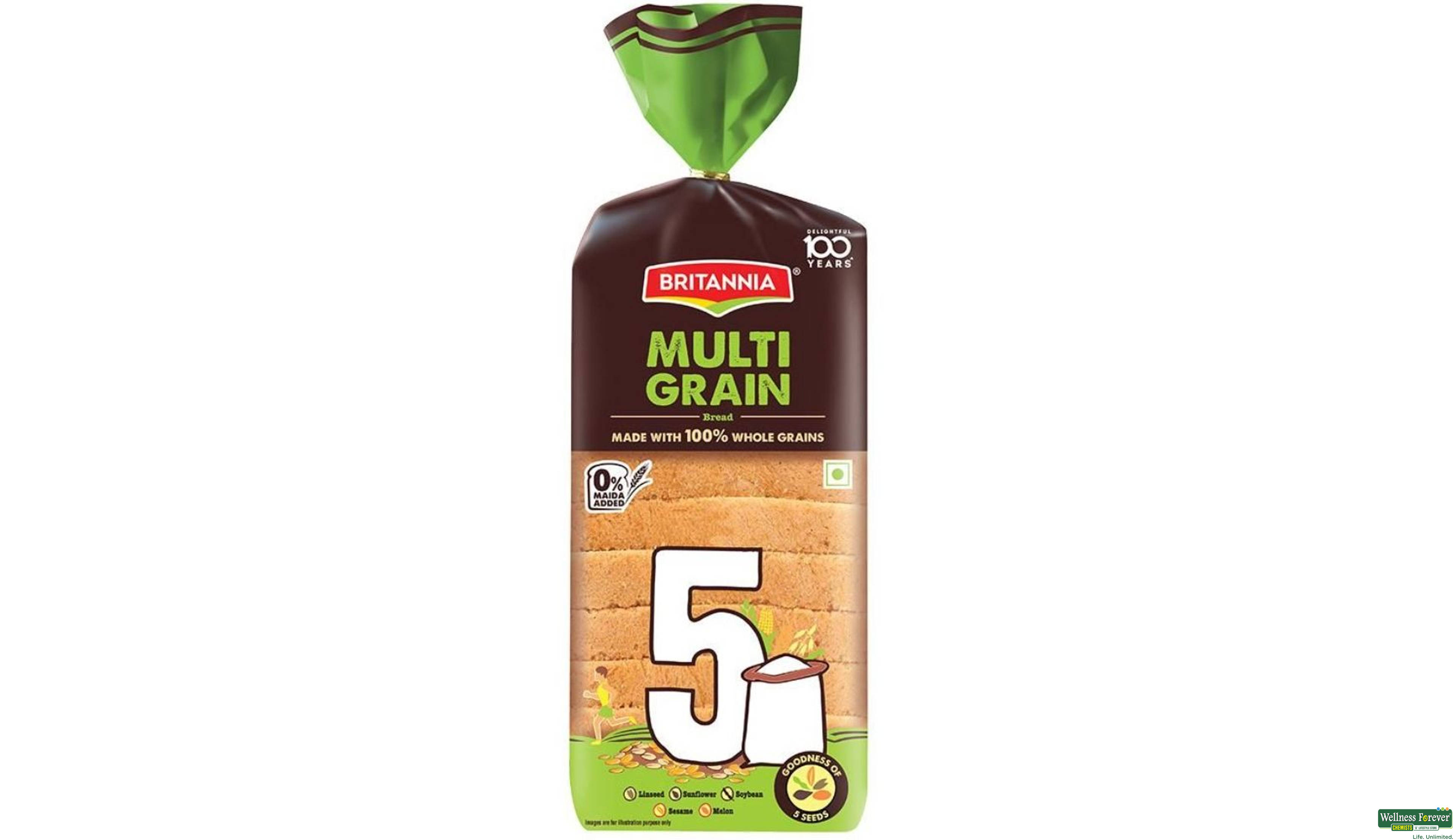 BRIT BREAD MULTI-GRAIN 400GM- 1, 400GM, 