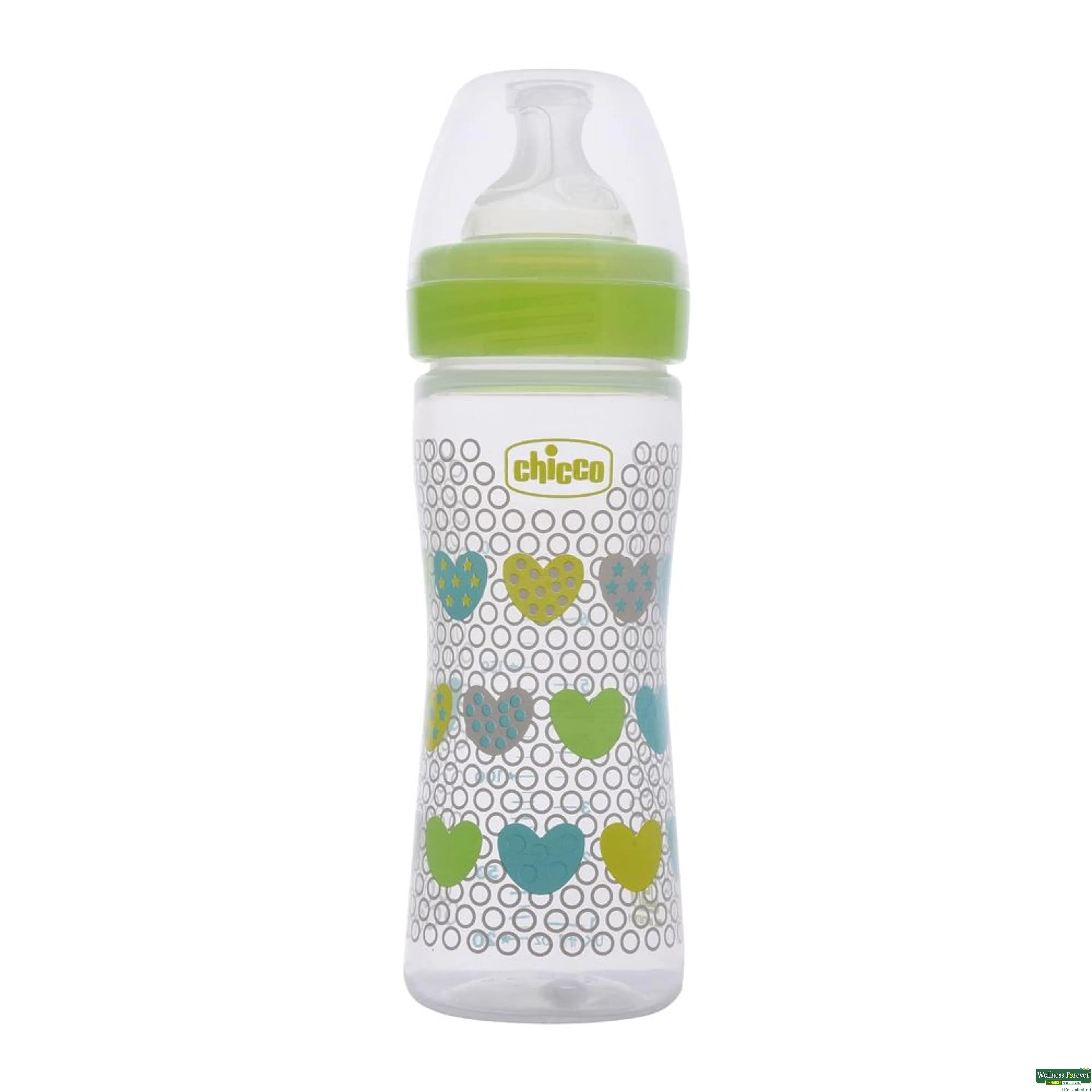 CHICCO FEED/BOTT GREEN 250ML-image