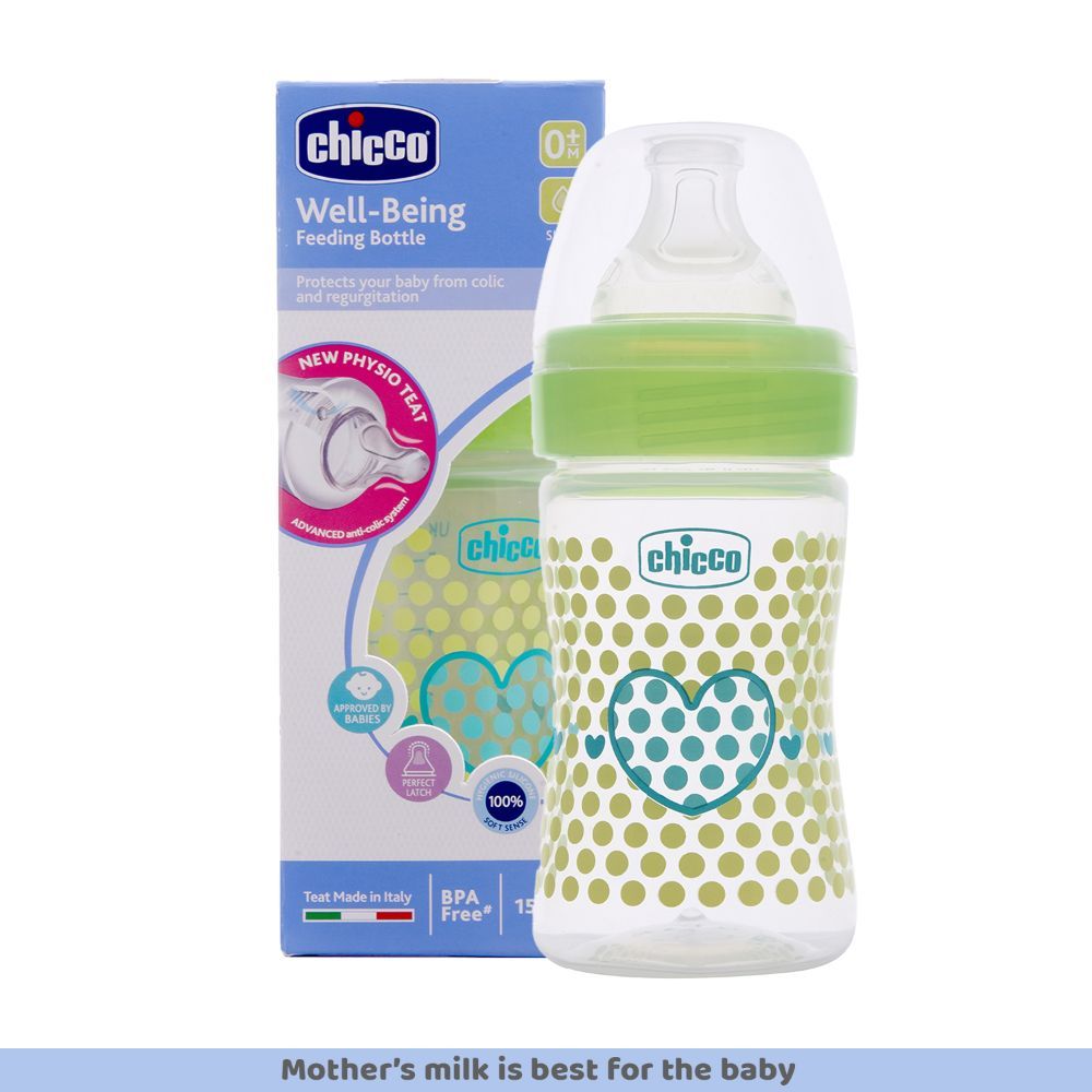 CHICCO Biberon Well Being Decorato 4 Mesi+ Fast 330 Ml « Oulide Shop