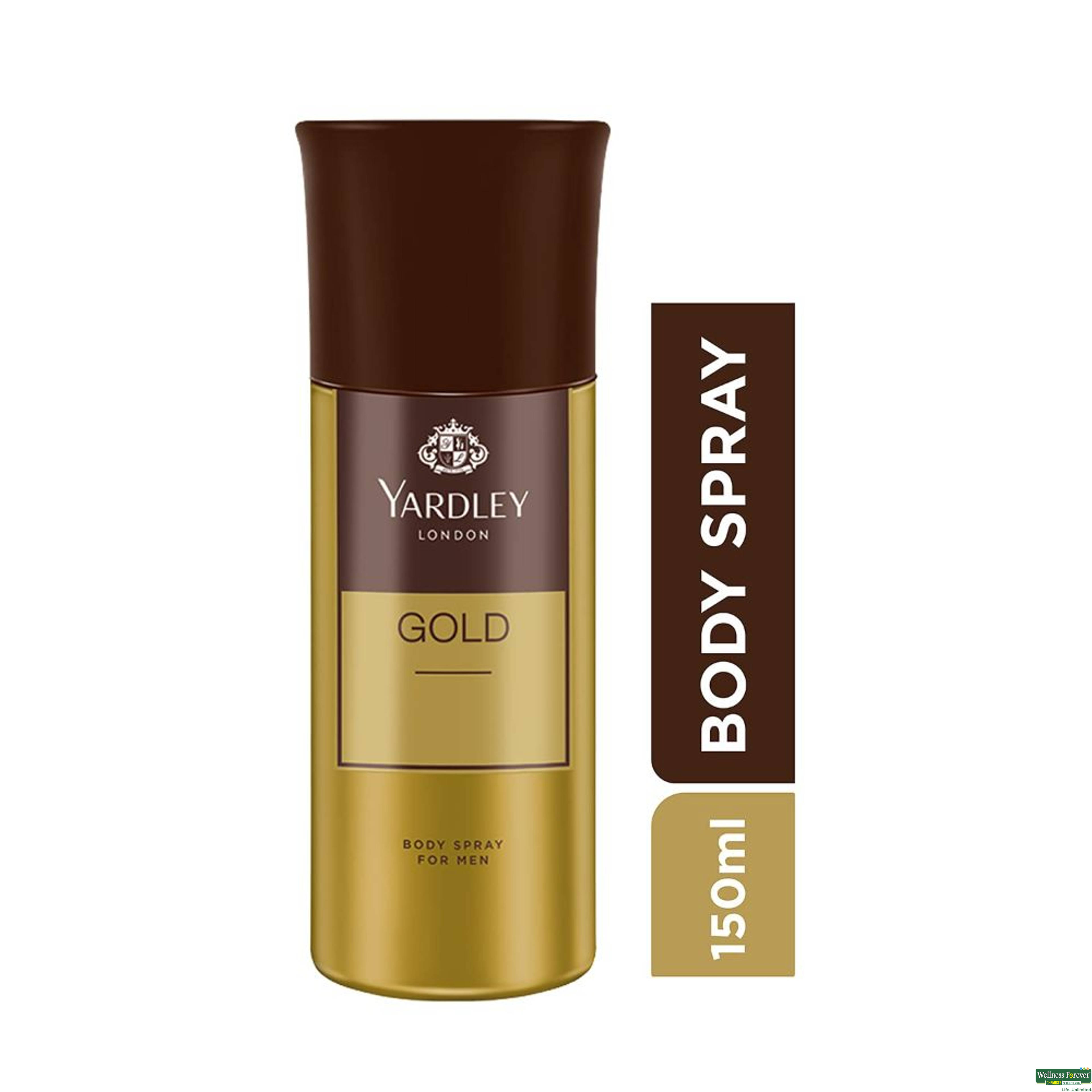 Yardley London Gentleman Deodorant Spray For Men Gold 150ml-image