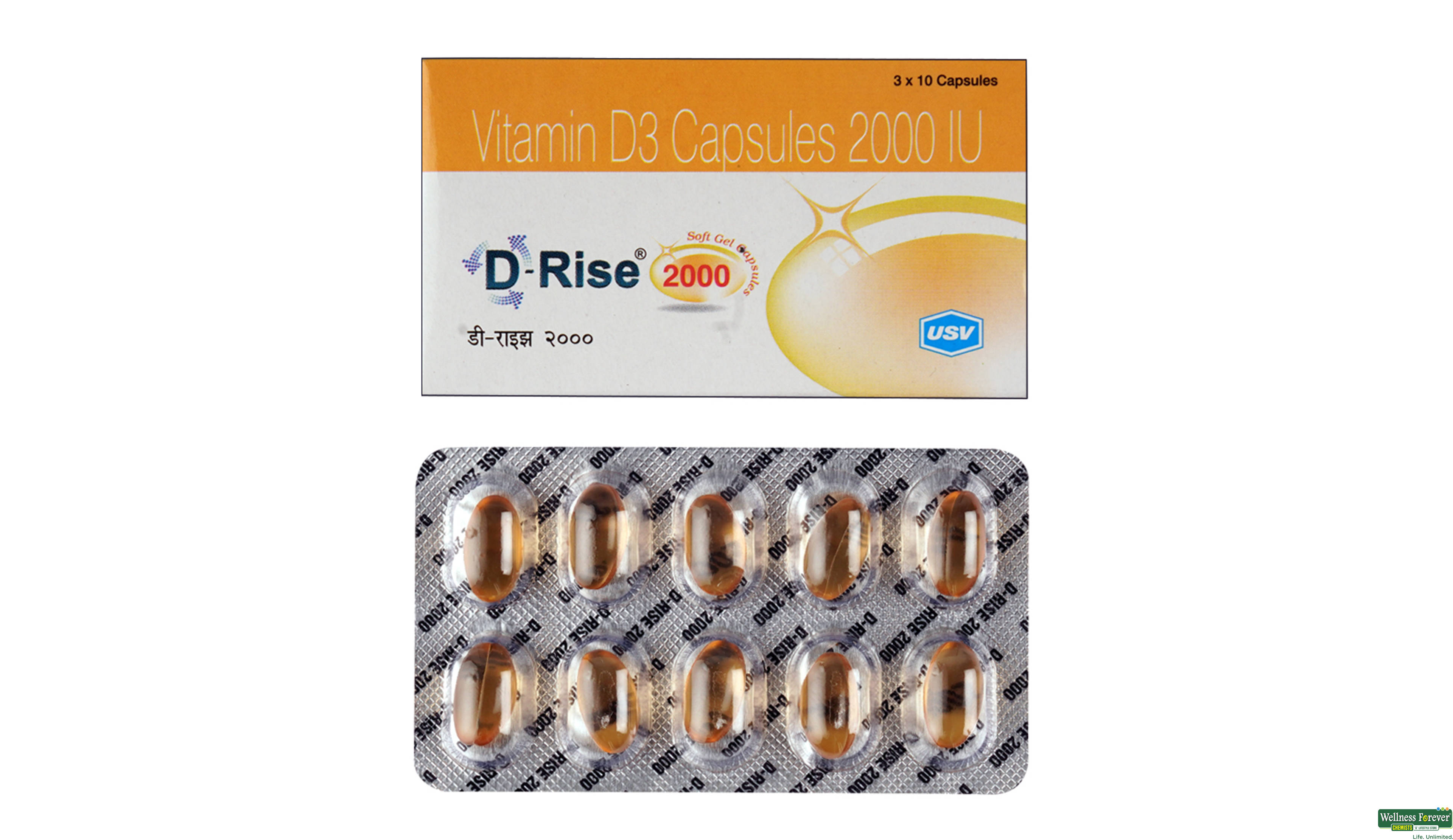 D-RISE 2000 I.U 10CAP- 1, 10CAP, 