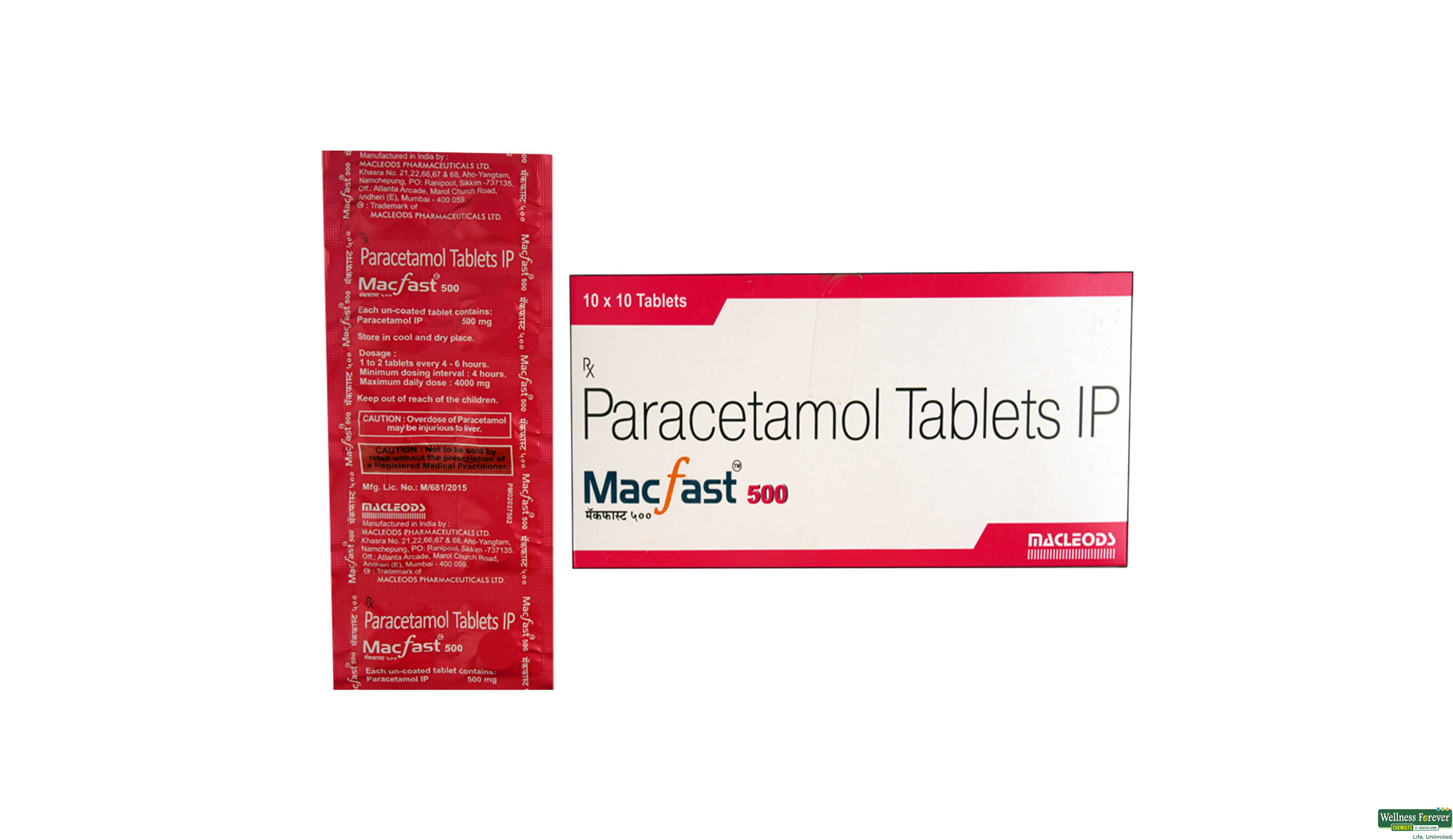 MACFAST 500MG 10TAB- 1, 10TAB, 